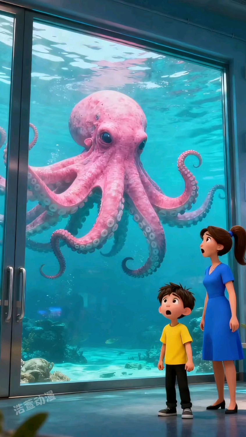 大章鱼其实是来找孩子的