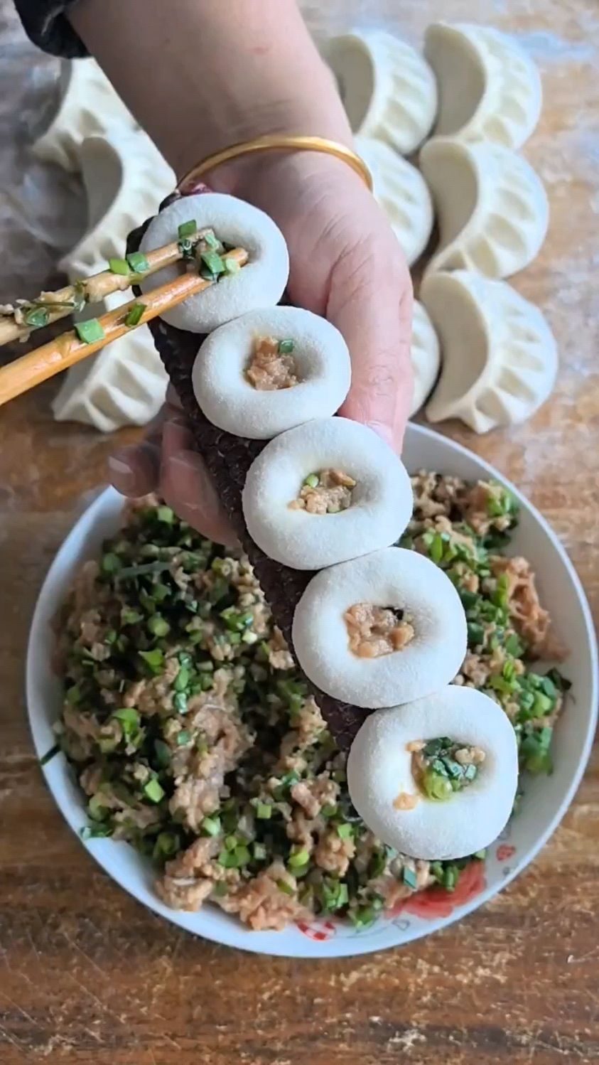 饺子快速包法,简单方便