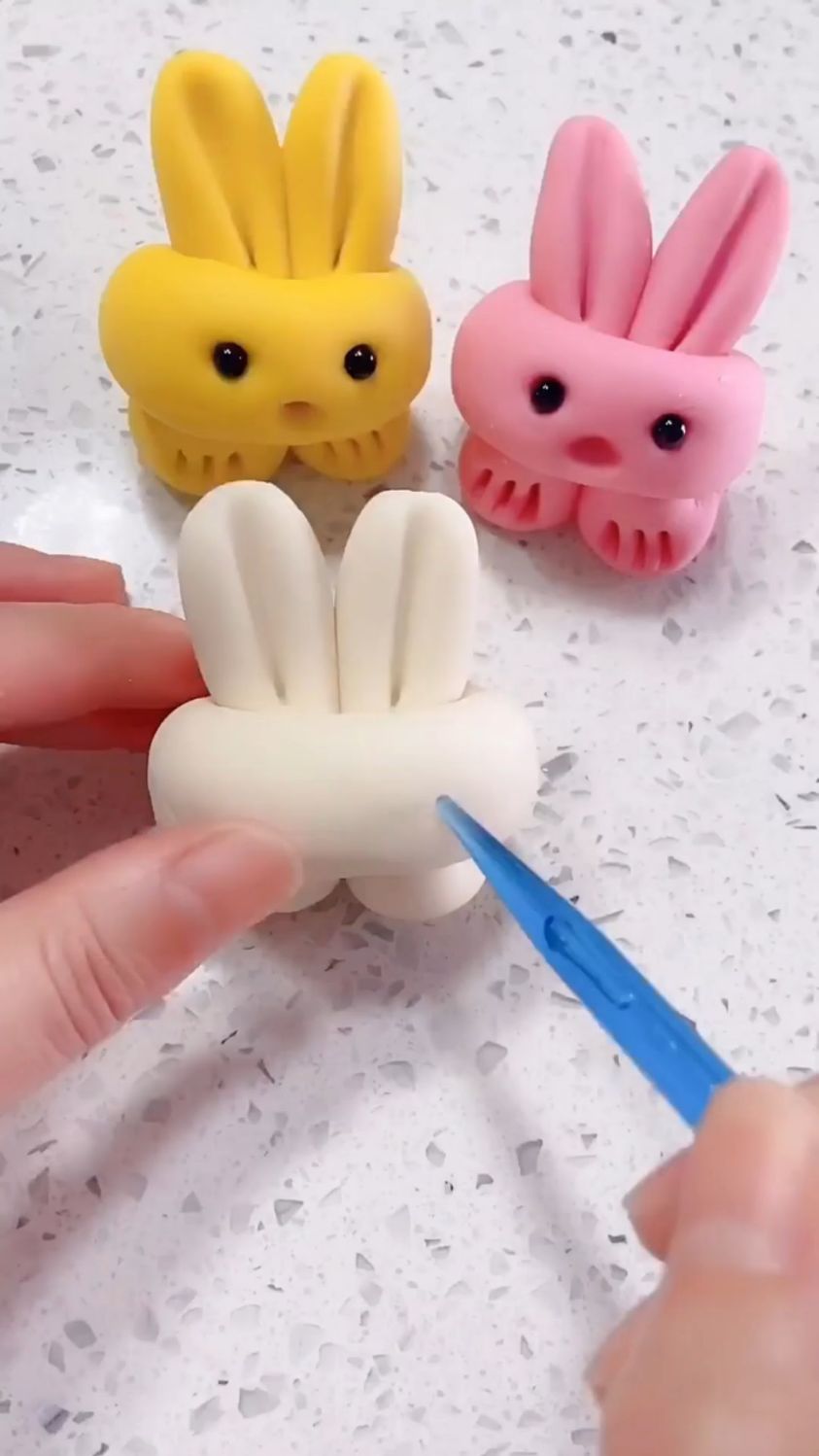 小白兔造型的面食做法