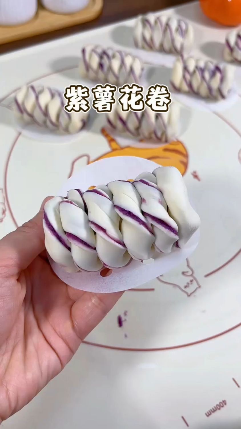 紫薯花卷做法,好吃营养