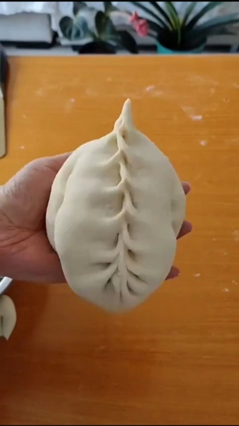 大饺子包法,好看又好吃