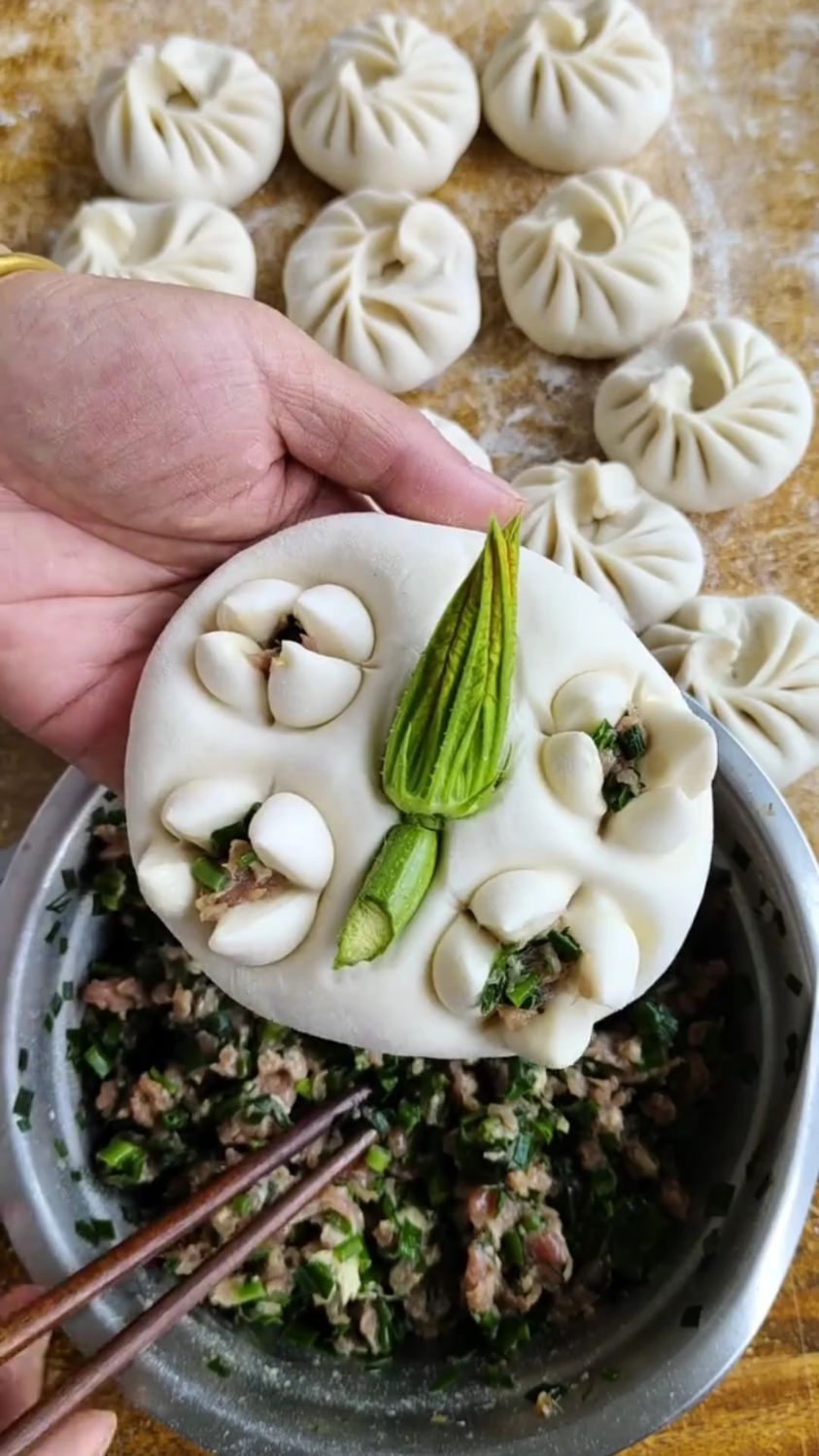 这包子花样也太绝了!手工包出超美造型 #美食制作分享