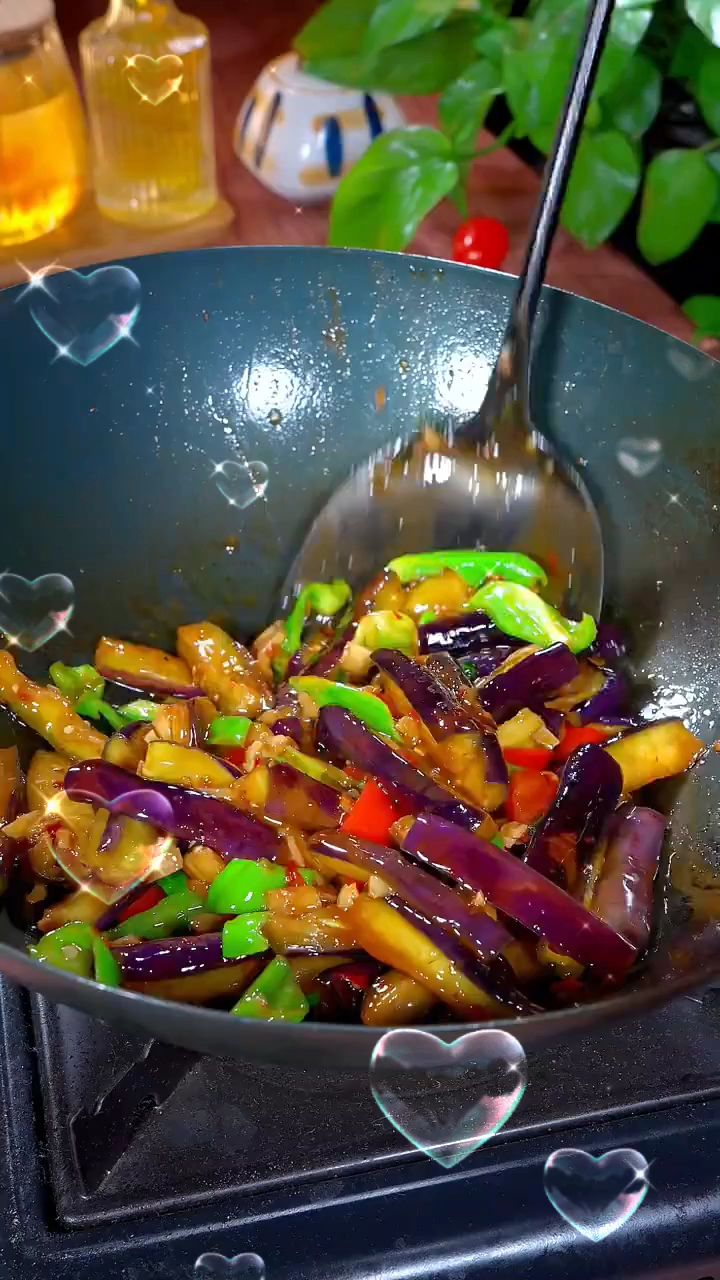 青椒炒茄子的做法