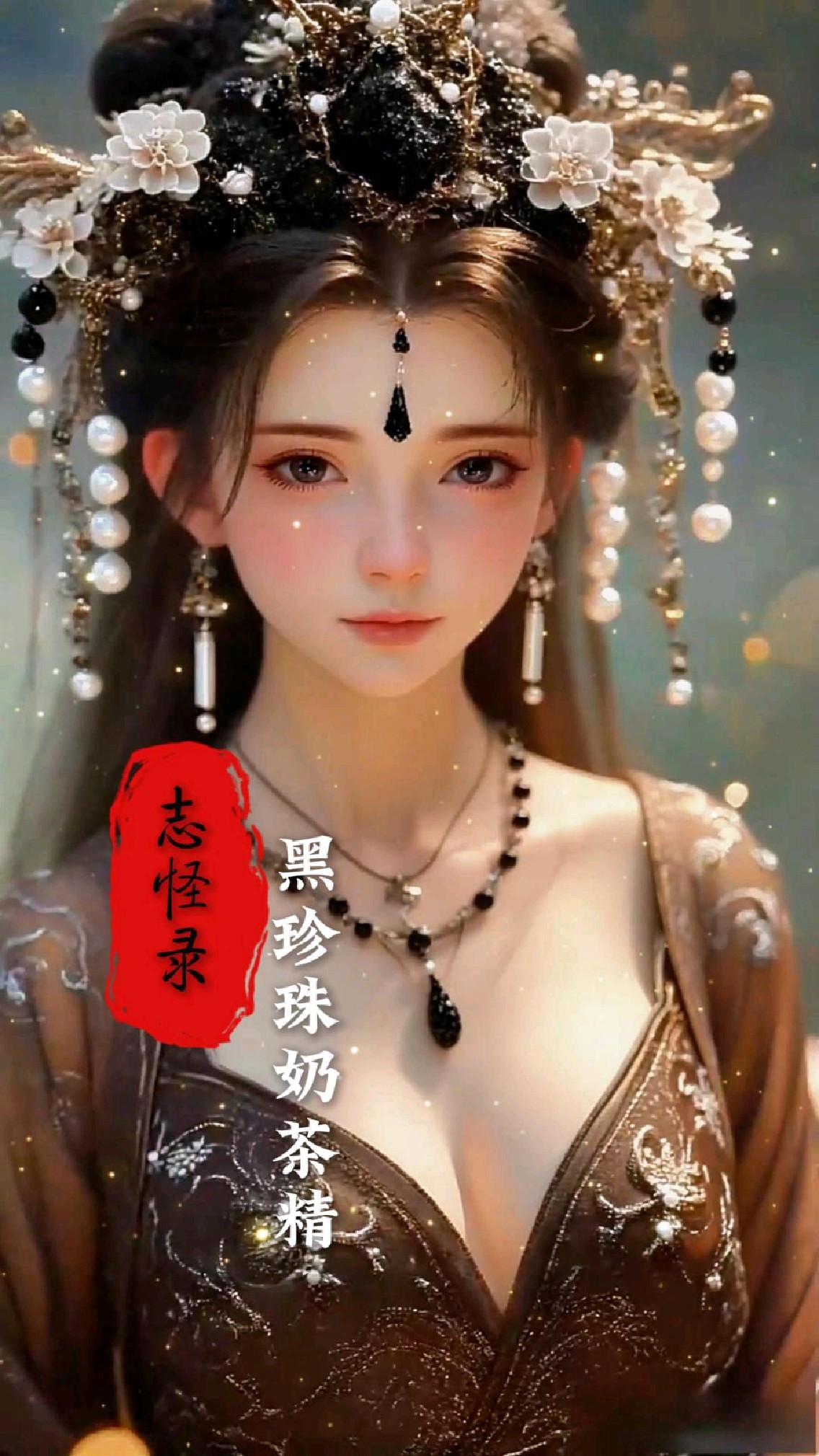 珍韵仙踪奶茶精,汉服美少女摇身一变成了迷人的黑珍珠奶茶精!