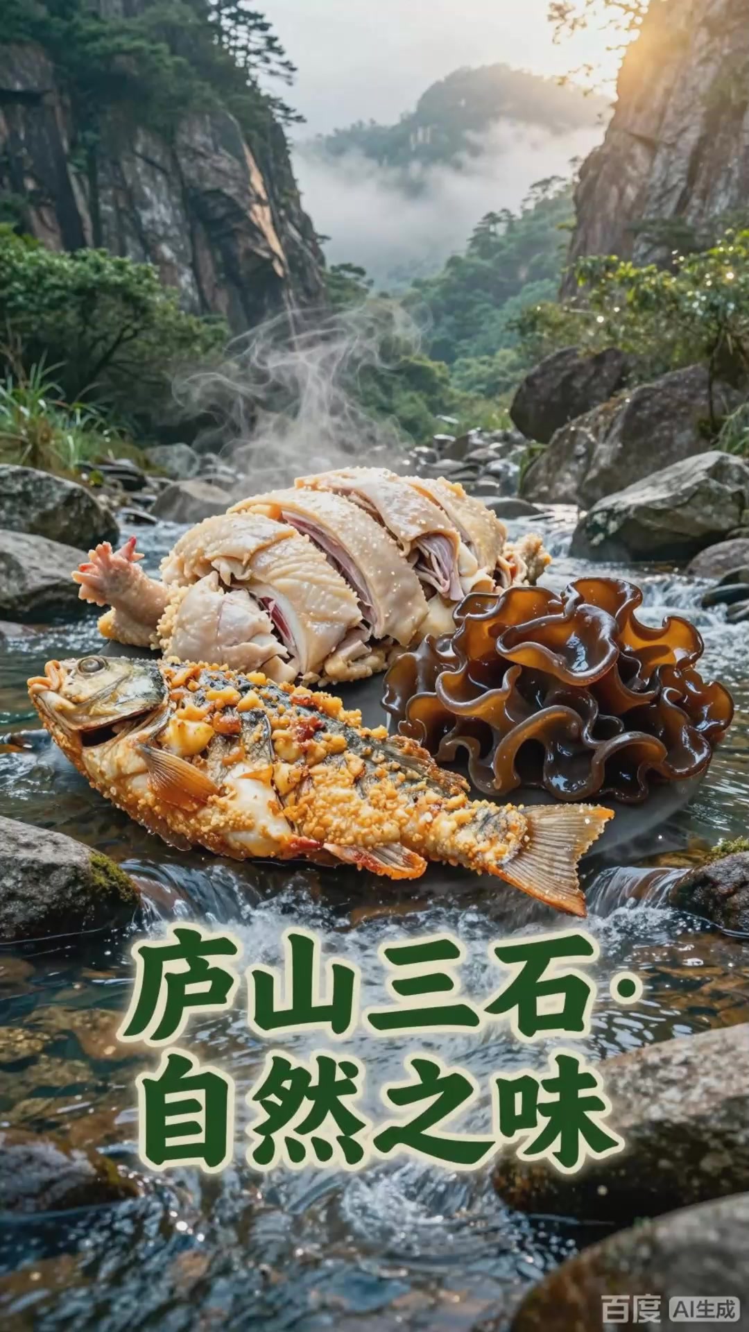 庐山三石：石鸡石鱼石耳，鲜香浓郁庐山特色