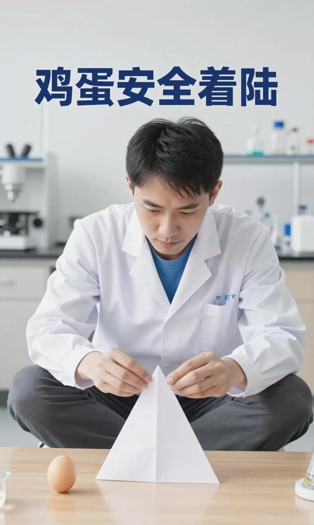 科学实验：鸡蛋撞地球，教你用一张A4纸设计缓冲装置轻松实现零破损