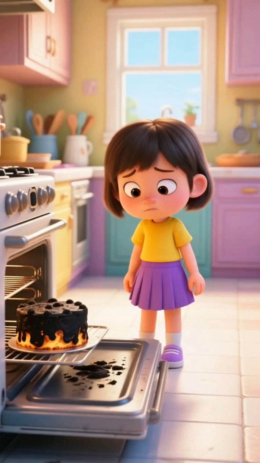 蛋糕怎么烤糊了！