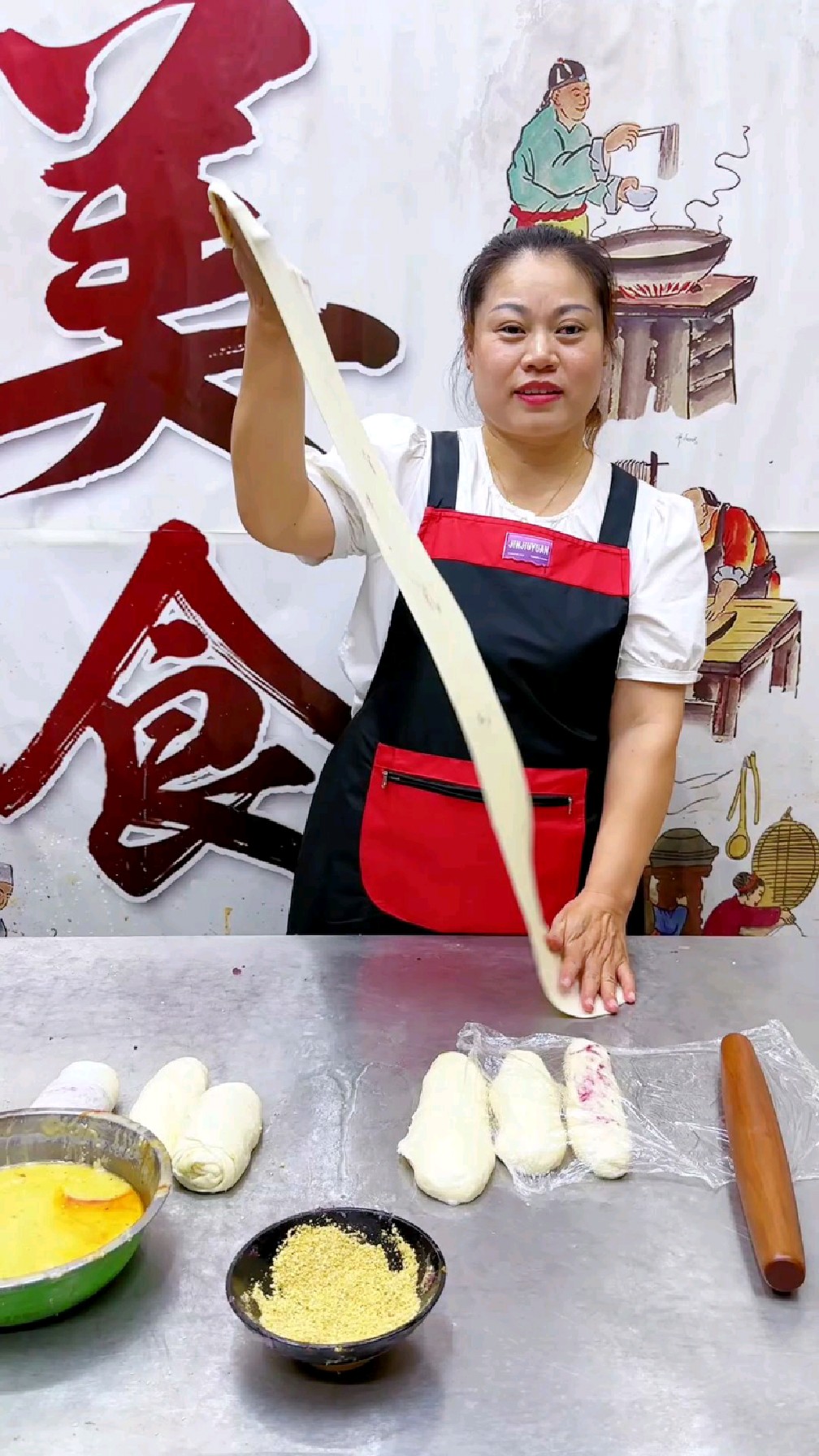 周口哪里教学掉渣烧饼做法