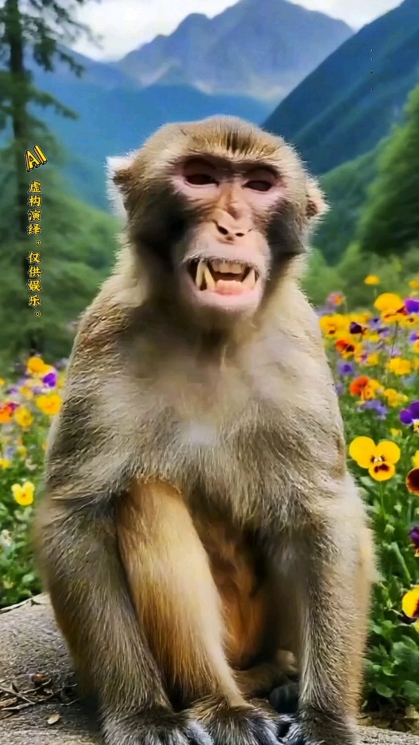 猴子陪奶奶逛菜市场?太新奇了