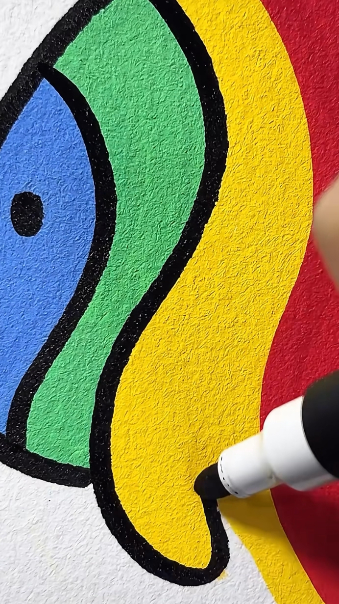 丙烯马克笔/彩虹鱼