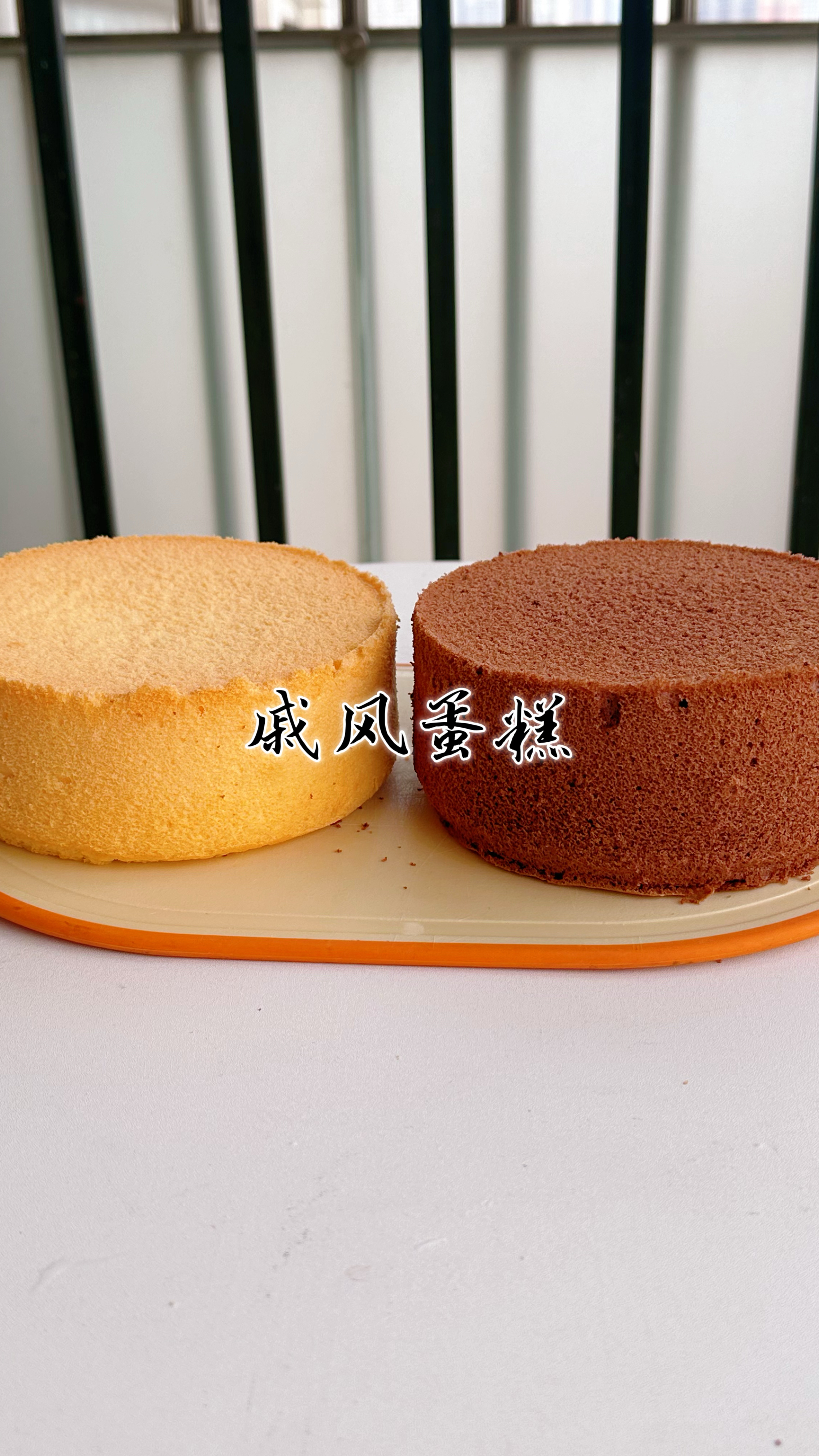如何快速一次性做2个不同口味的戚风蛋糕?来看看这个方法省时不