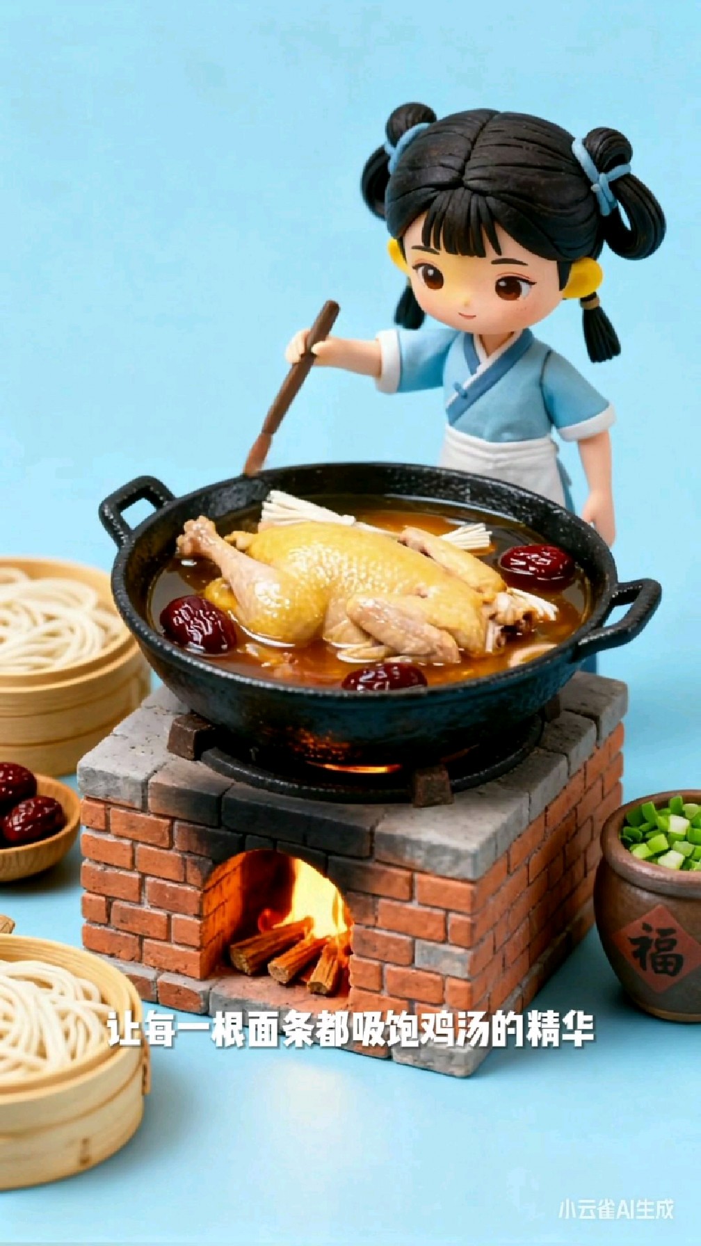 冬至时节，欢迎品尝台湾特色美食麻油鸡面线