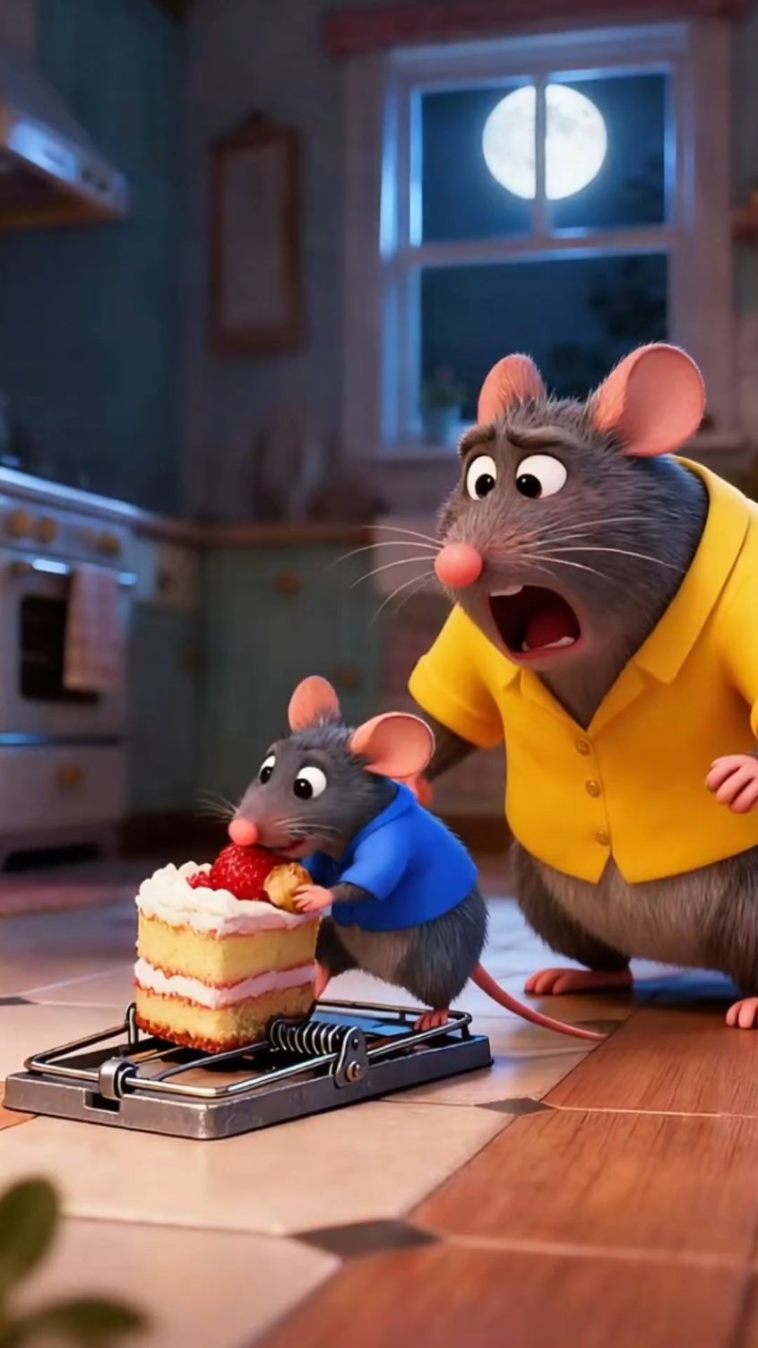 小老鼠想吃蛋糕，结果