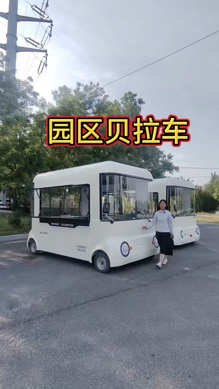 园区贝拉车 冷饮奶茶车 咖啡摆摊车 炸鸡薯条车