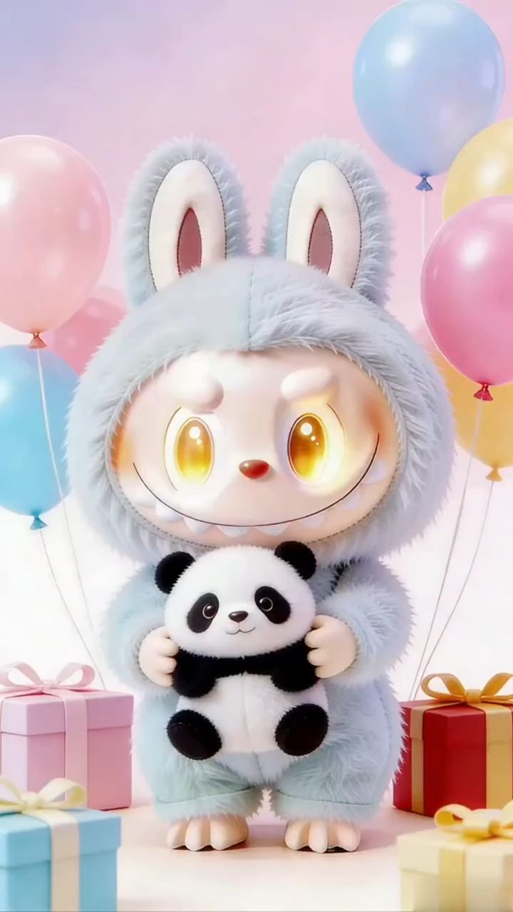拉布布生日派对，萌趣氛围感拉满｜动态壁纸