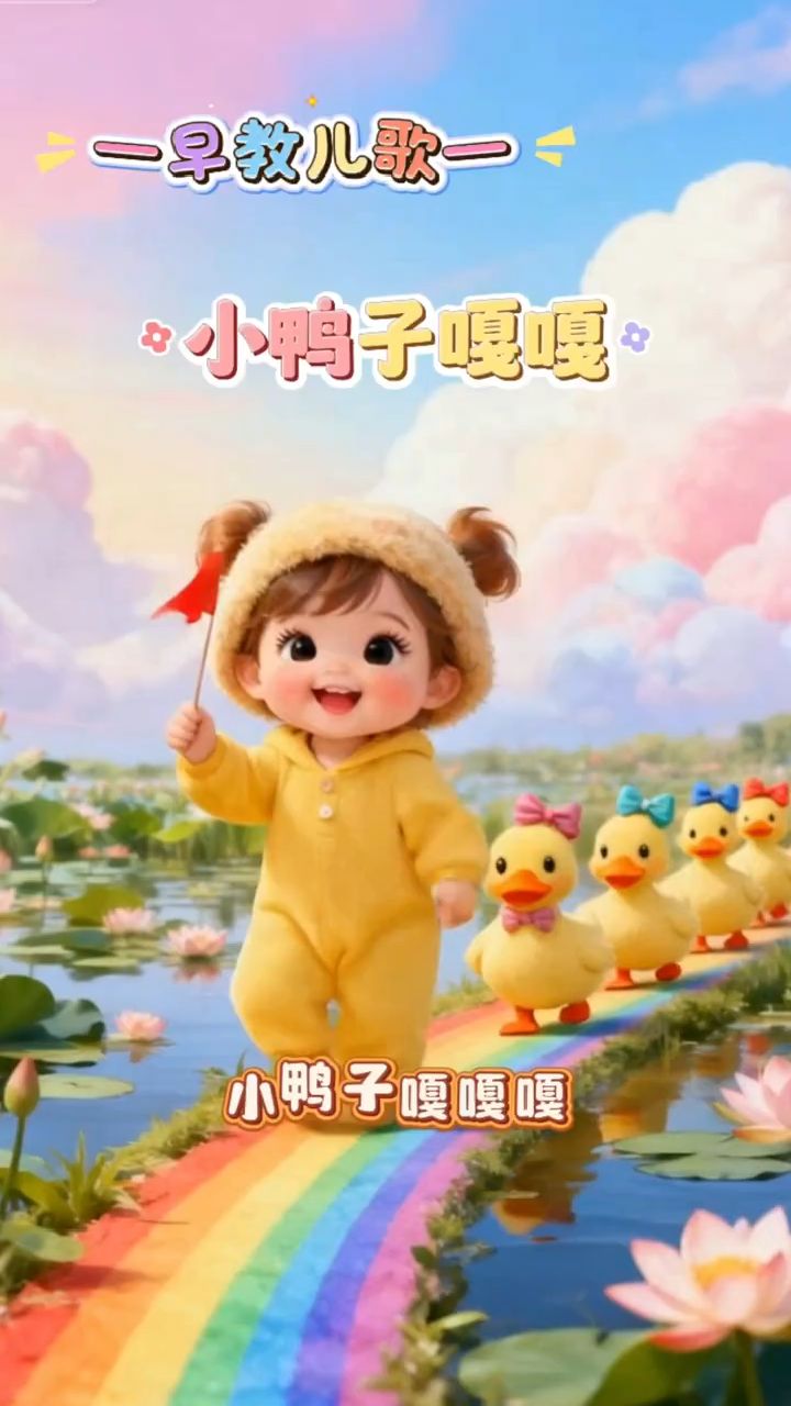 早教儿歌—《小鸭子嘎嘎嘎》