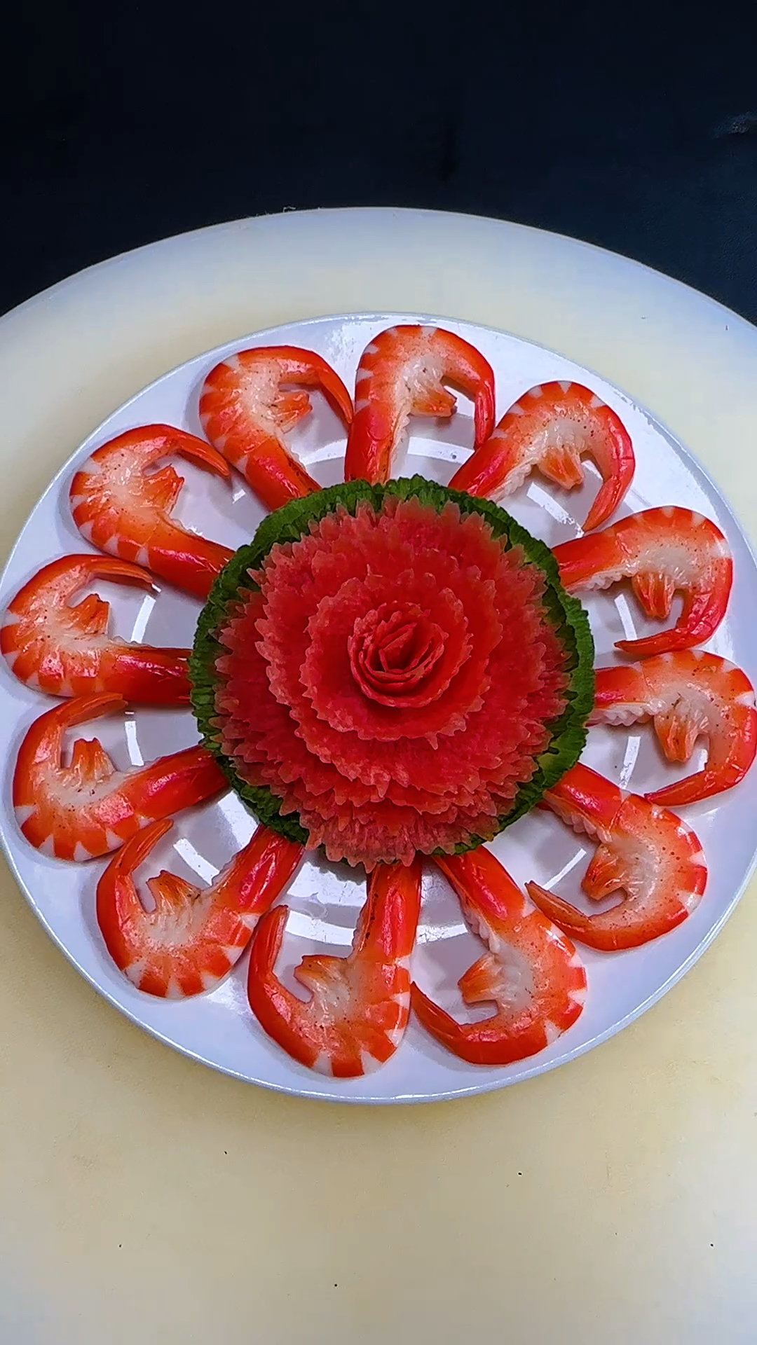 大虾摆盘，简单大气