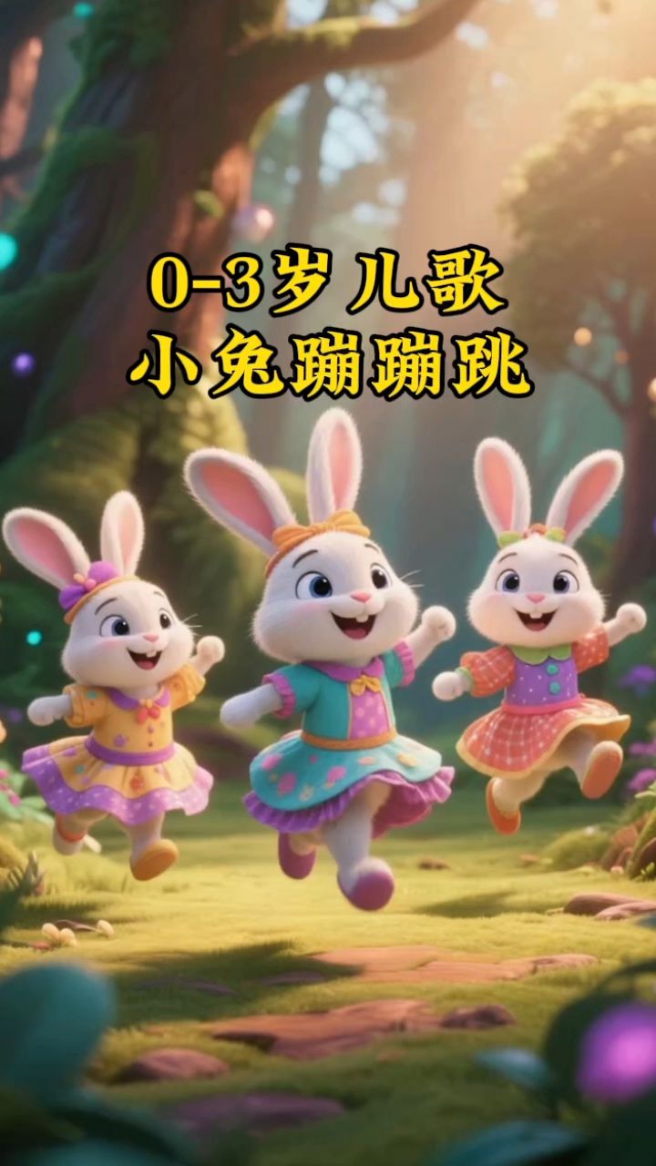 小兔蹦蹦跳,大公鸡喔喔叫,小青蛙呱呱呱,小熊走来了