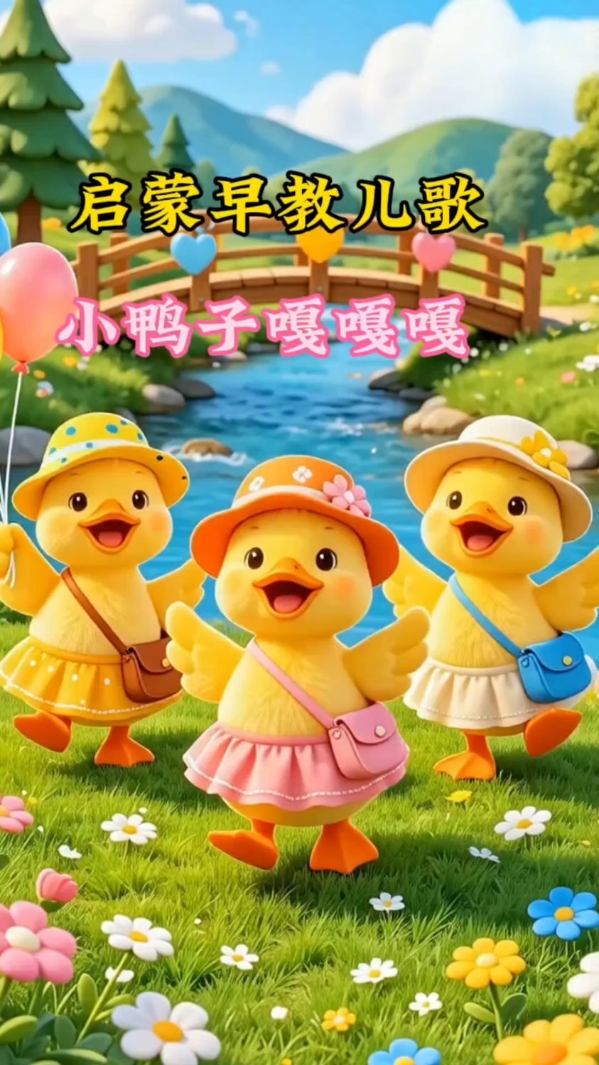 启蒙早教儿歌小鸭子嘎嘎嘎