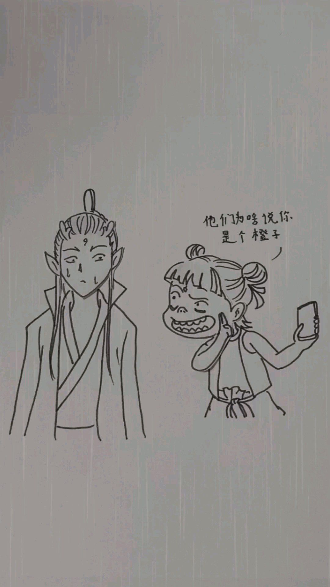 听说饺子导演最近在不停地画画