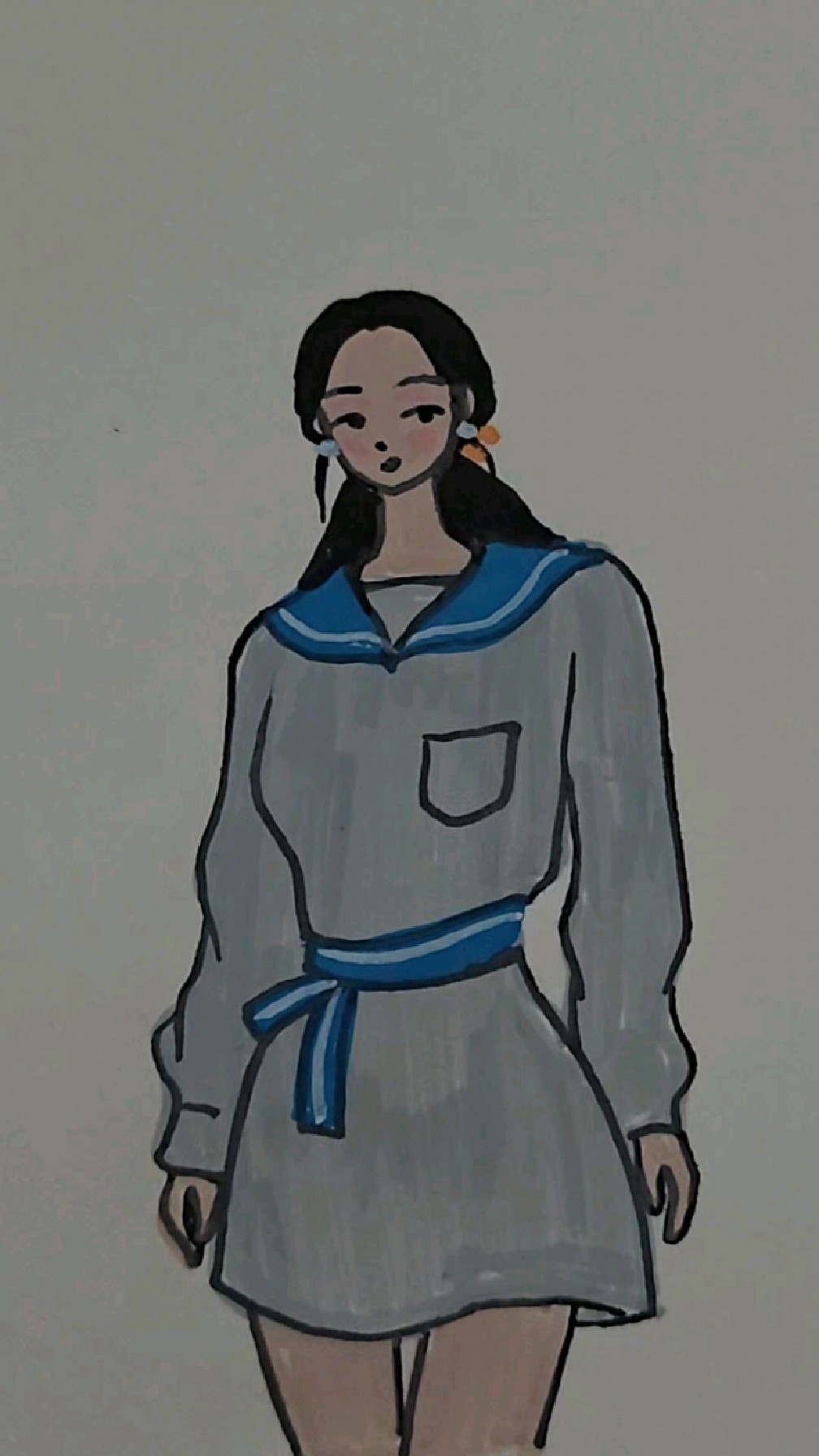 马克笔简笔画人物,