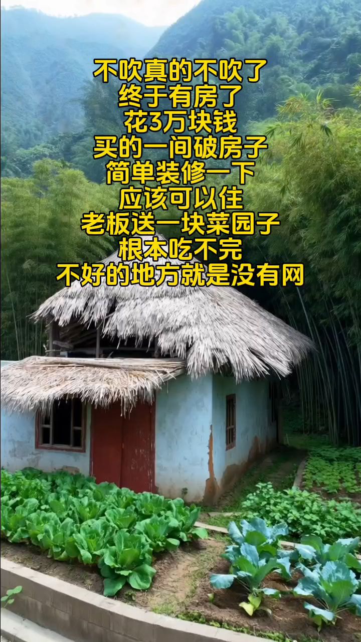 农村土房子菜园子