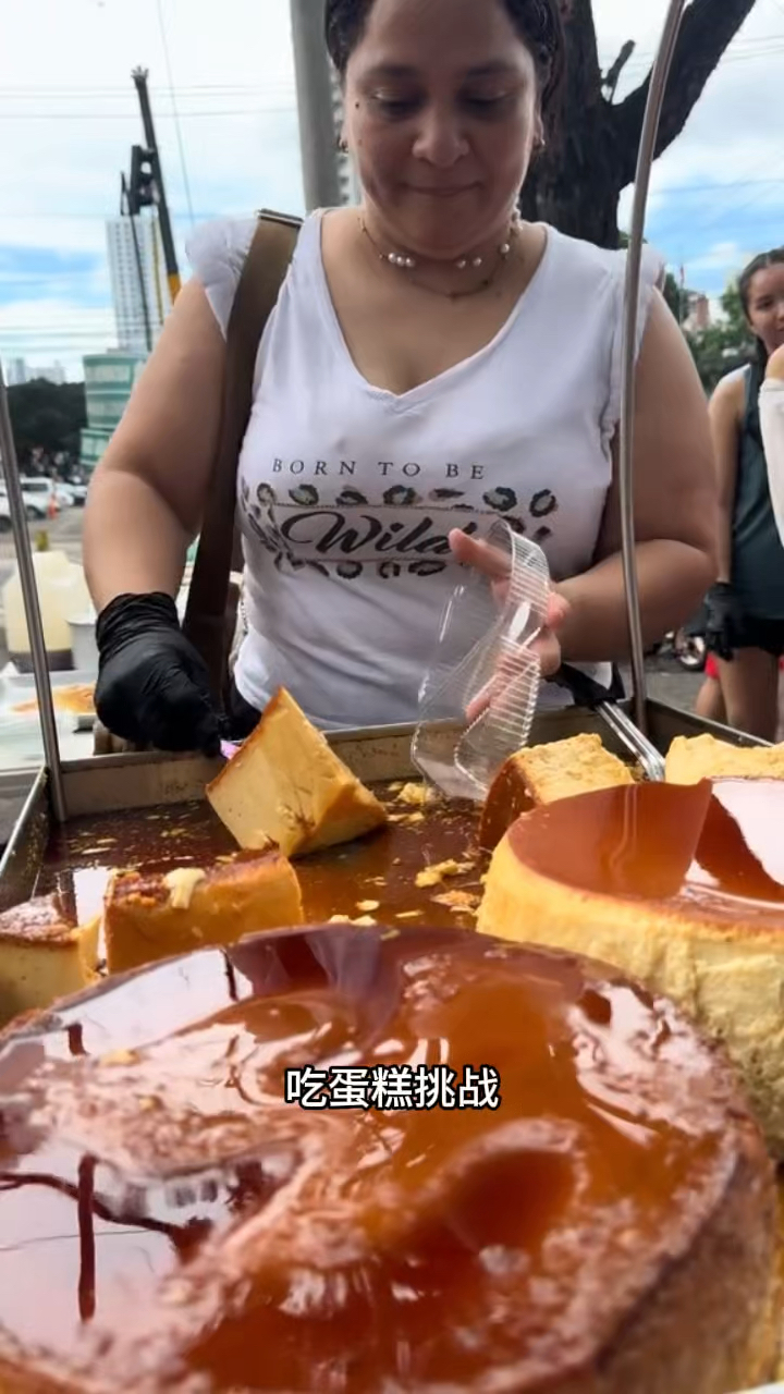 有趣的吃蛋糕挑战来了