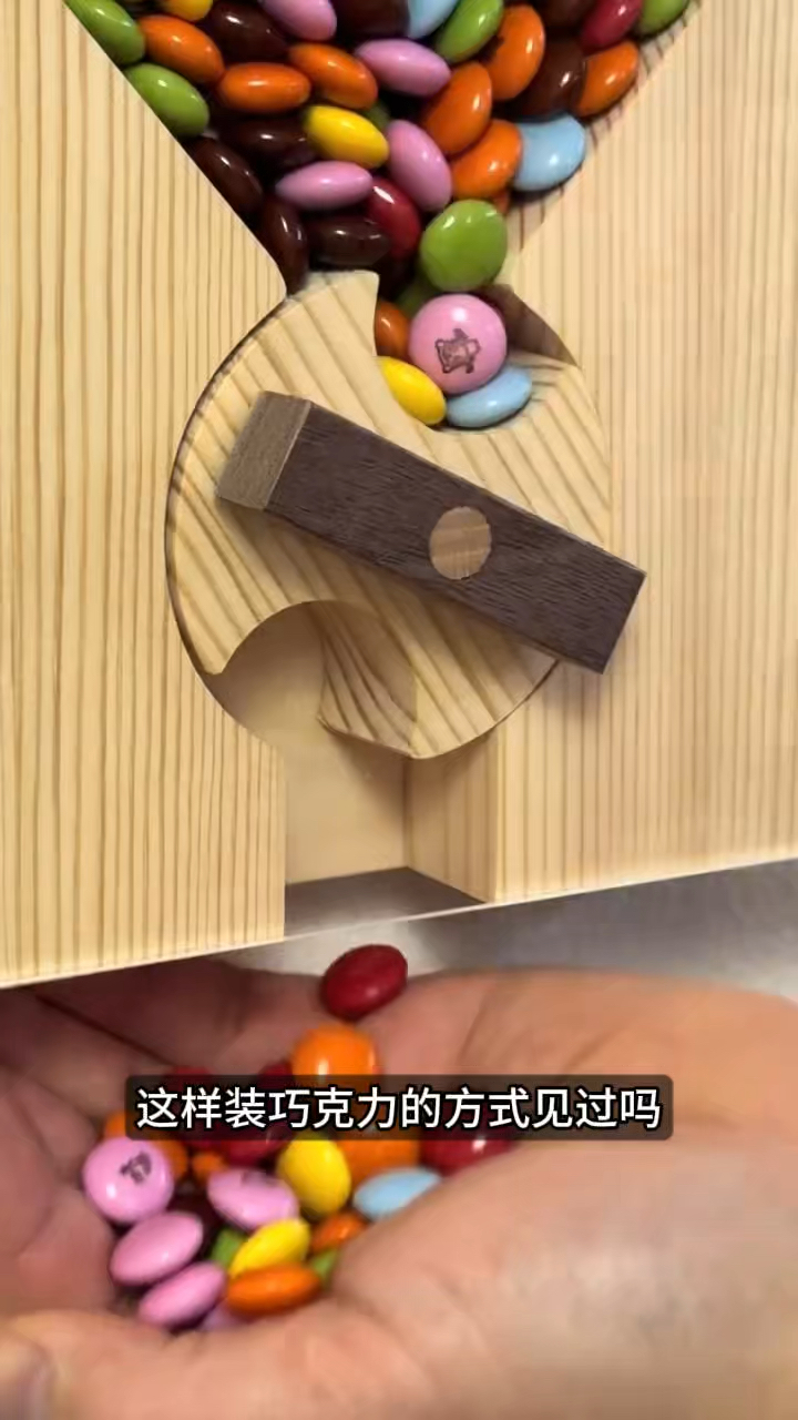 这个盒子可以装巧克力