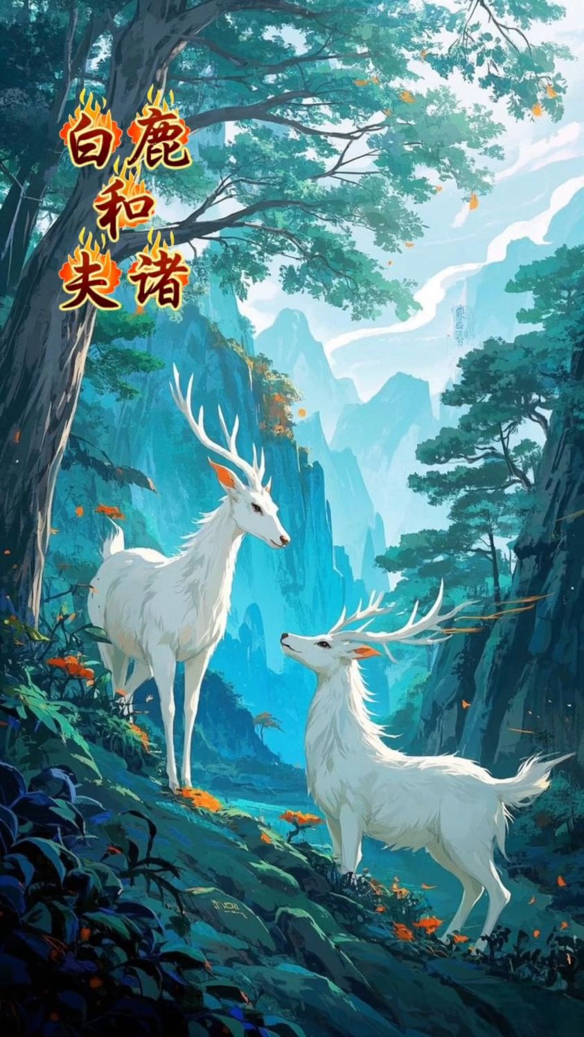 白鹿和夫诸~山海经神兽