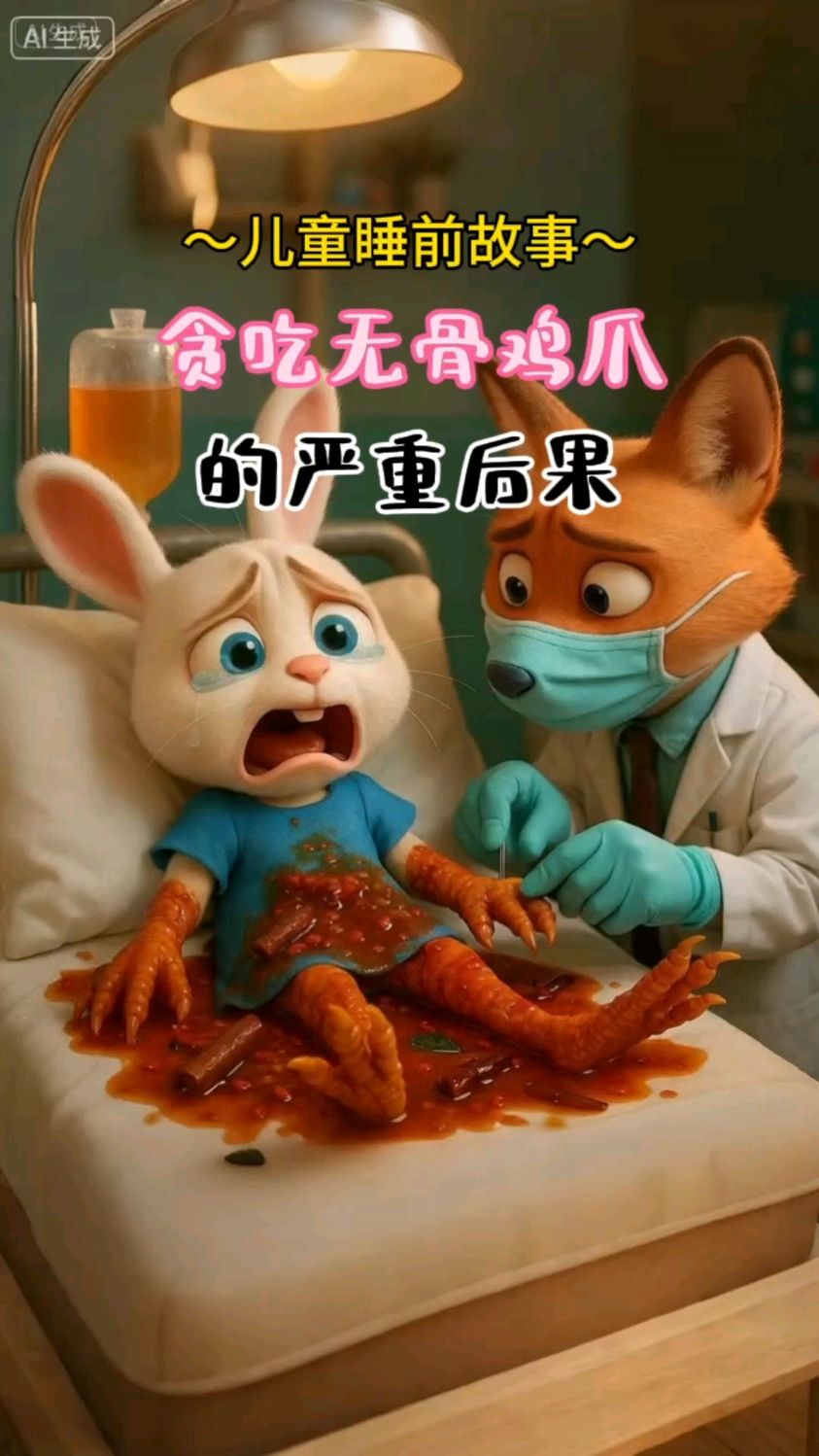 家有萌娃放暑假《贪吃无骨鸡爪的严重后果》#儿童睡前故事#育儿