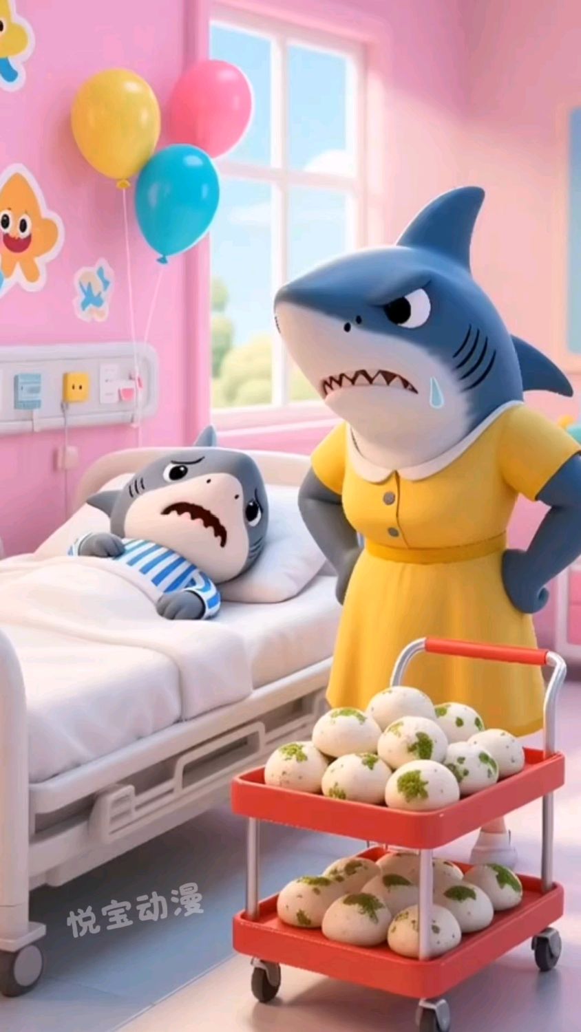 麦克鲨鱼只能吃发霉的馒头