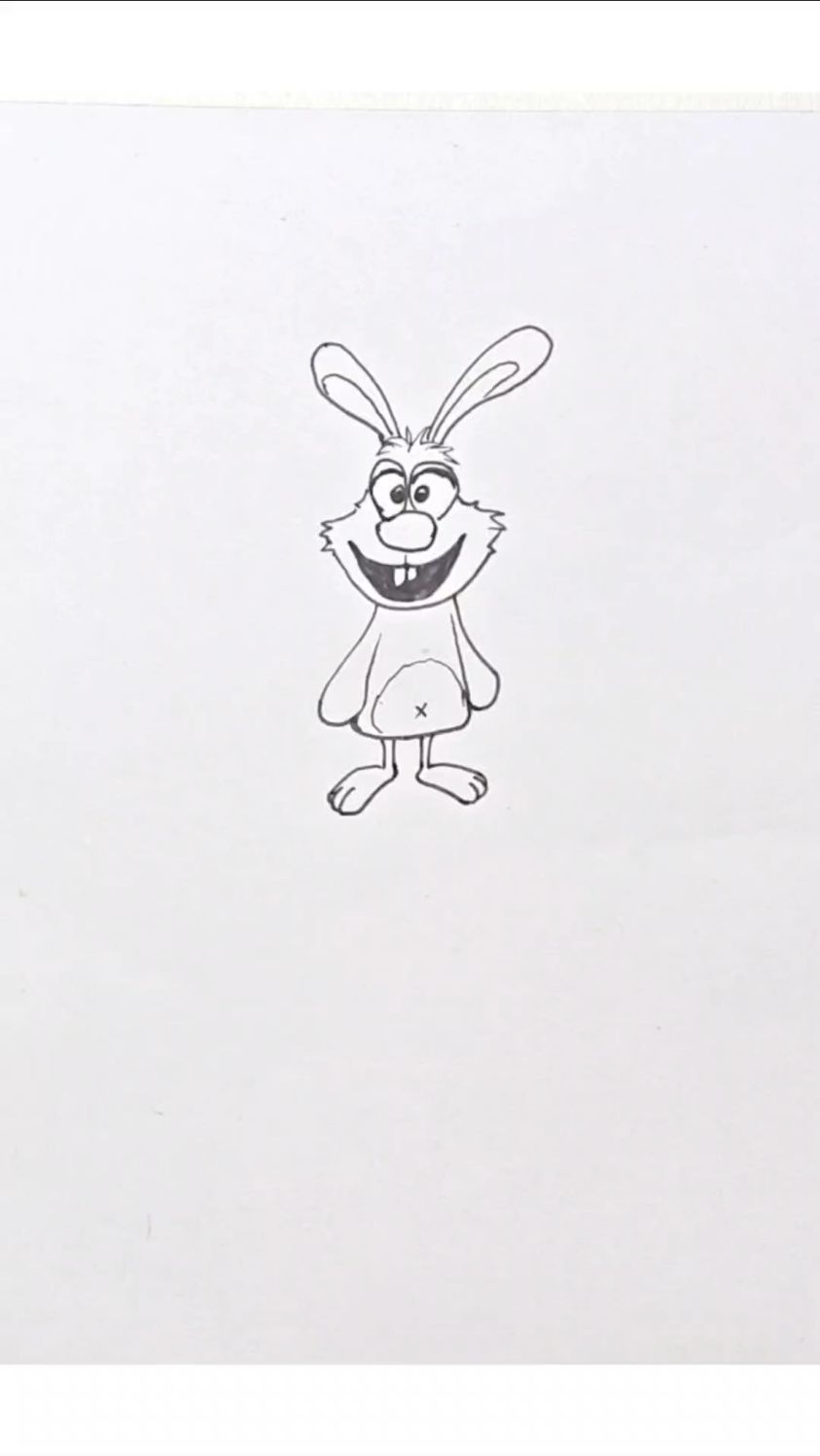 可爱兔子简笔画画法