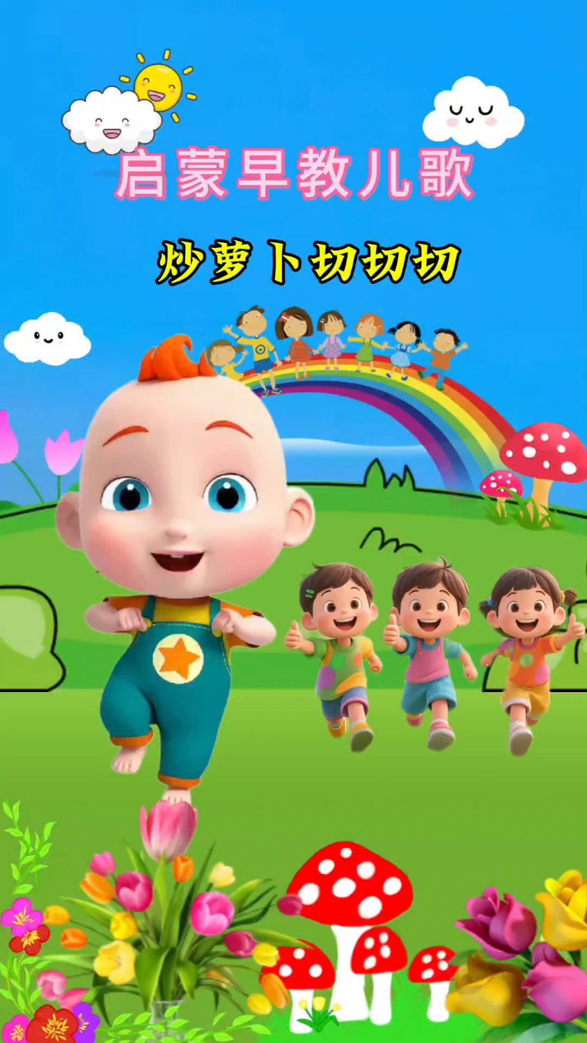 炒萝卜切切切，包饺子捏捏捏