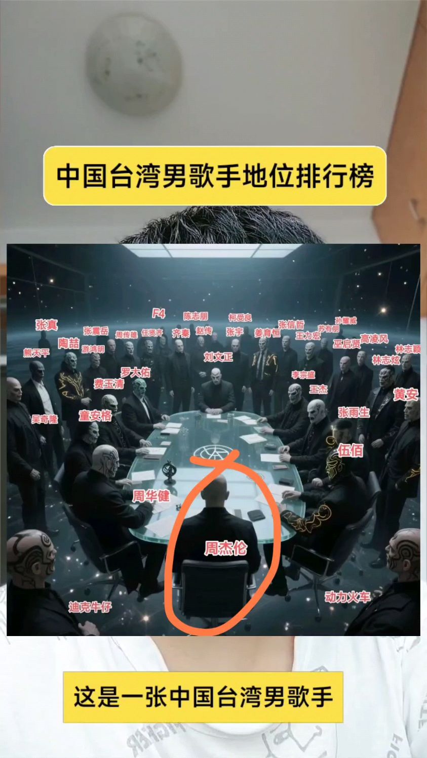 中国台湾男歌手地位排行榜