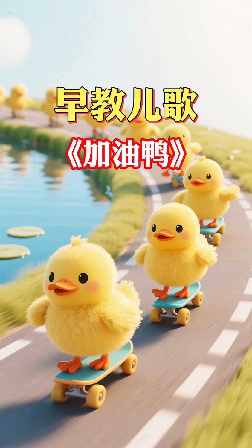 早教儿歌：加油鸭