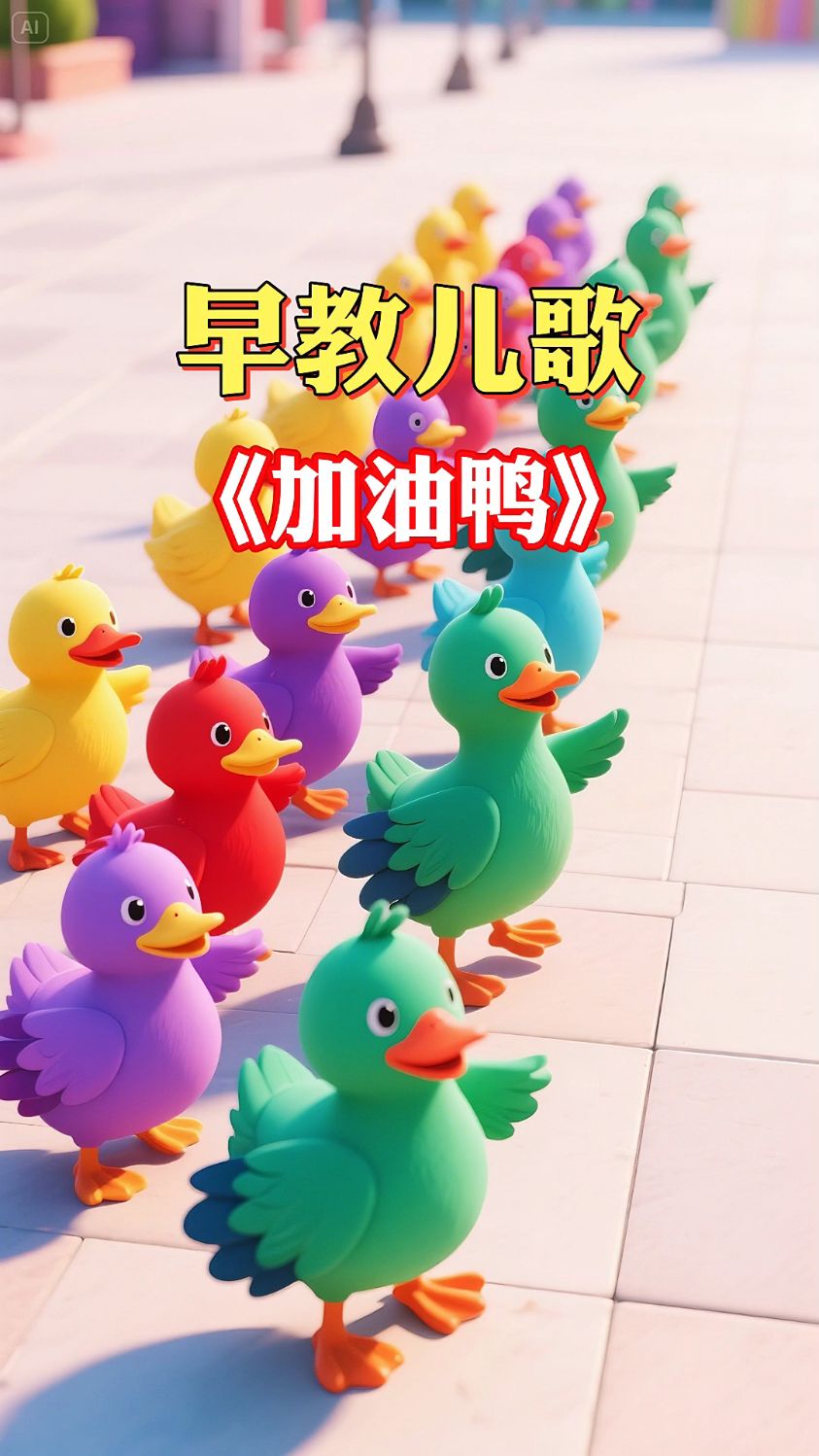 早教儿歌:加油鸭