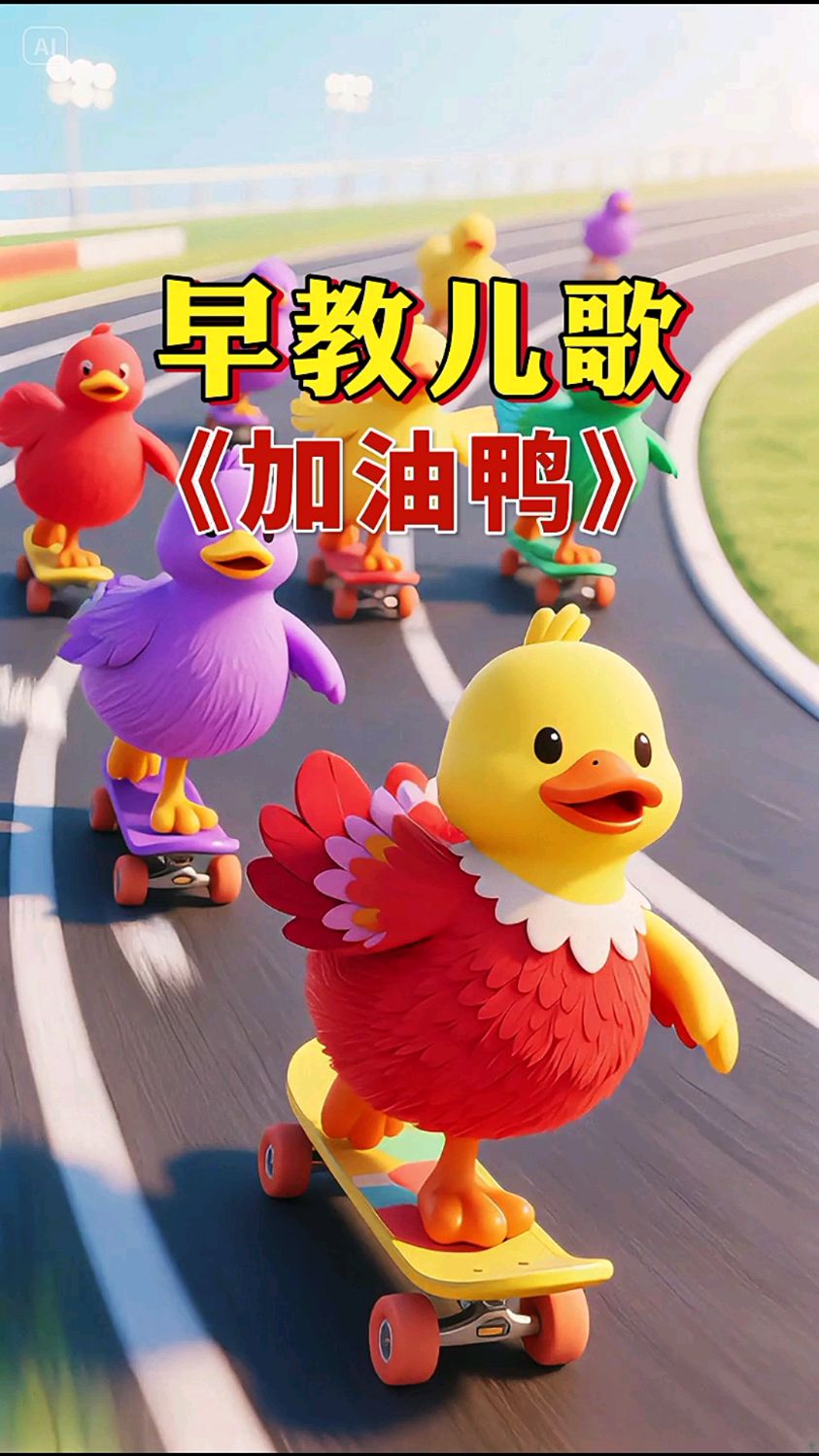 早教儿歌:加油鸭