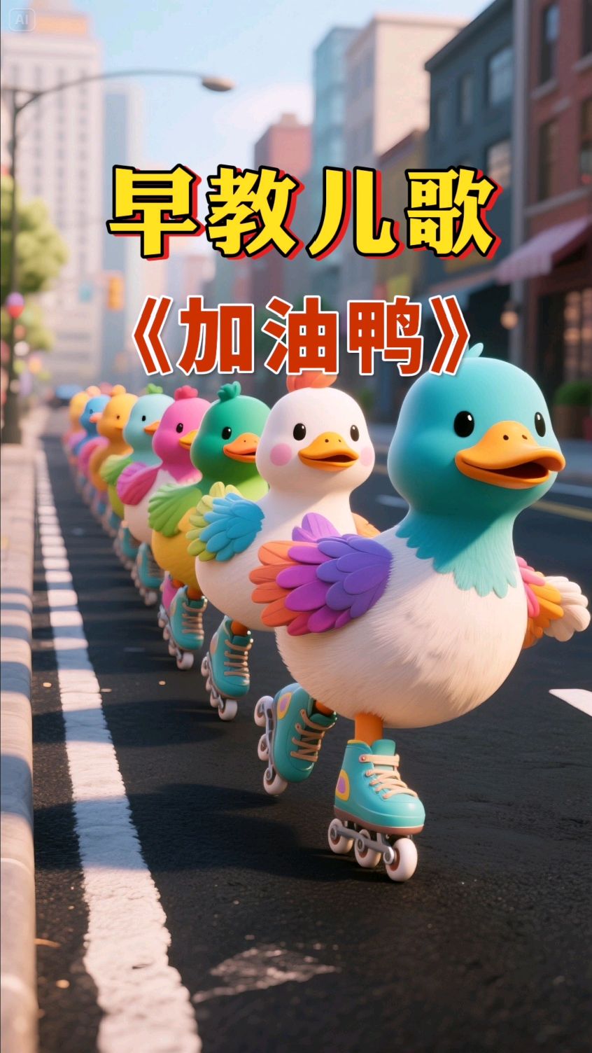 早教儿歌:加油鸭