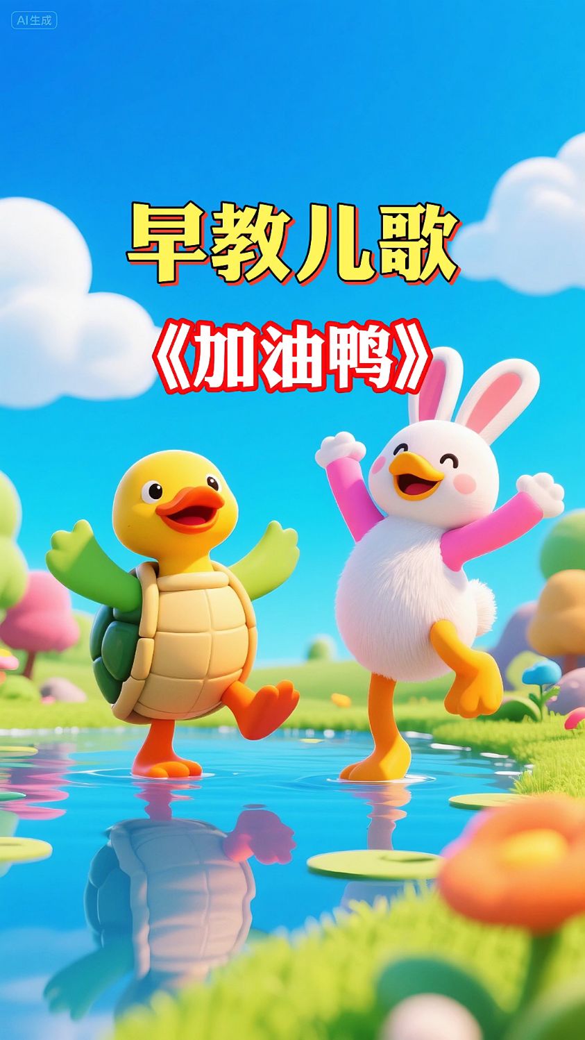 早教儿歌：加油鸭