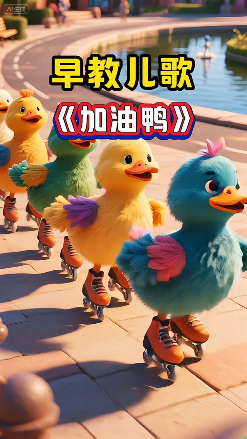 早教儿歌:加油鸭