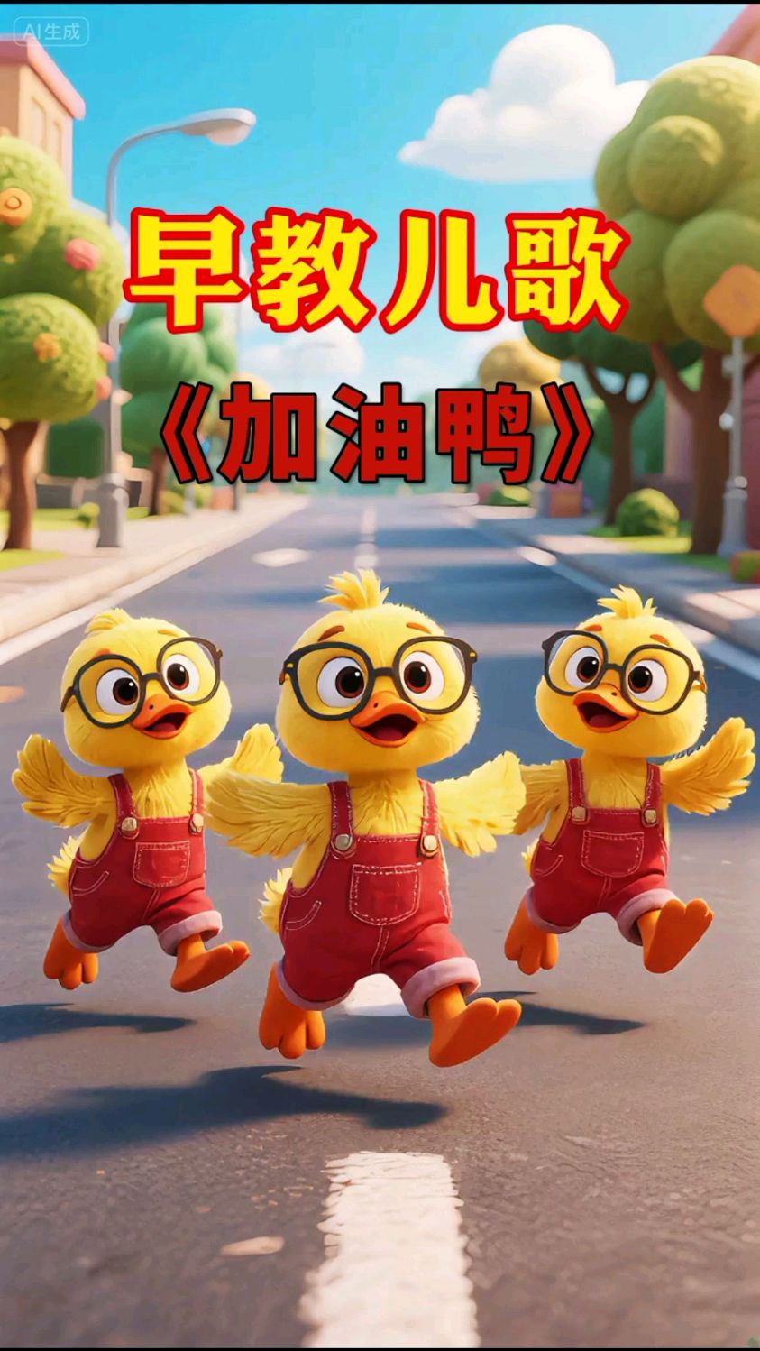 早教儿歌:加油鸭