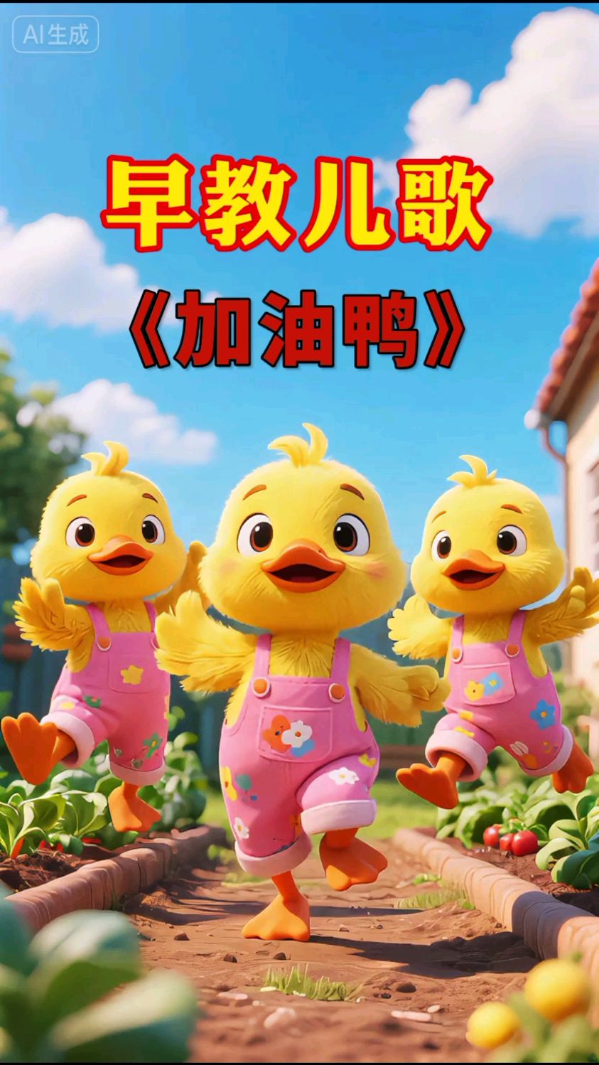 早教儿歌:加油鸭
