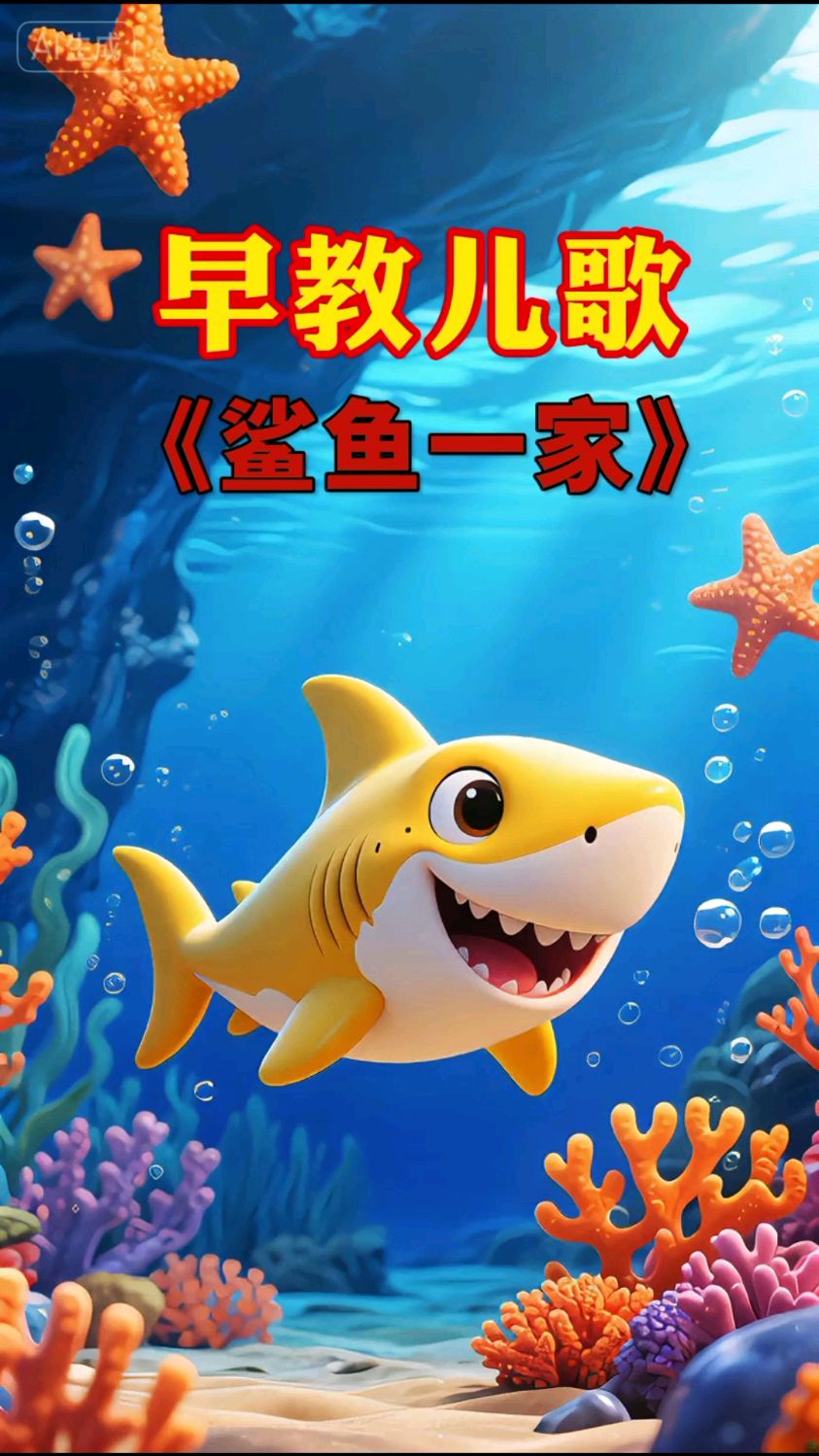 早教儿歌:鲨鱼宝宝