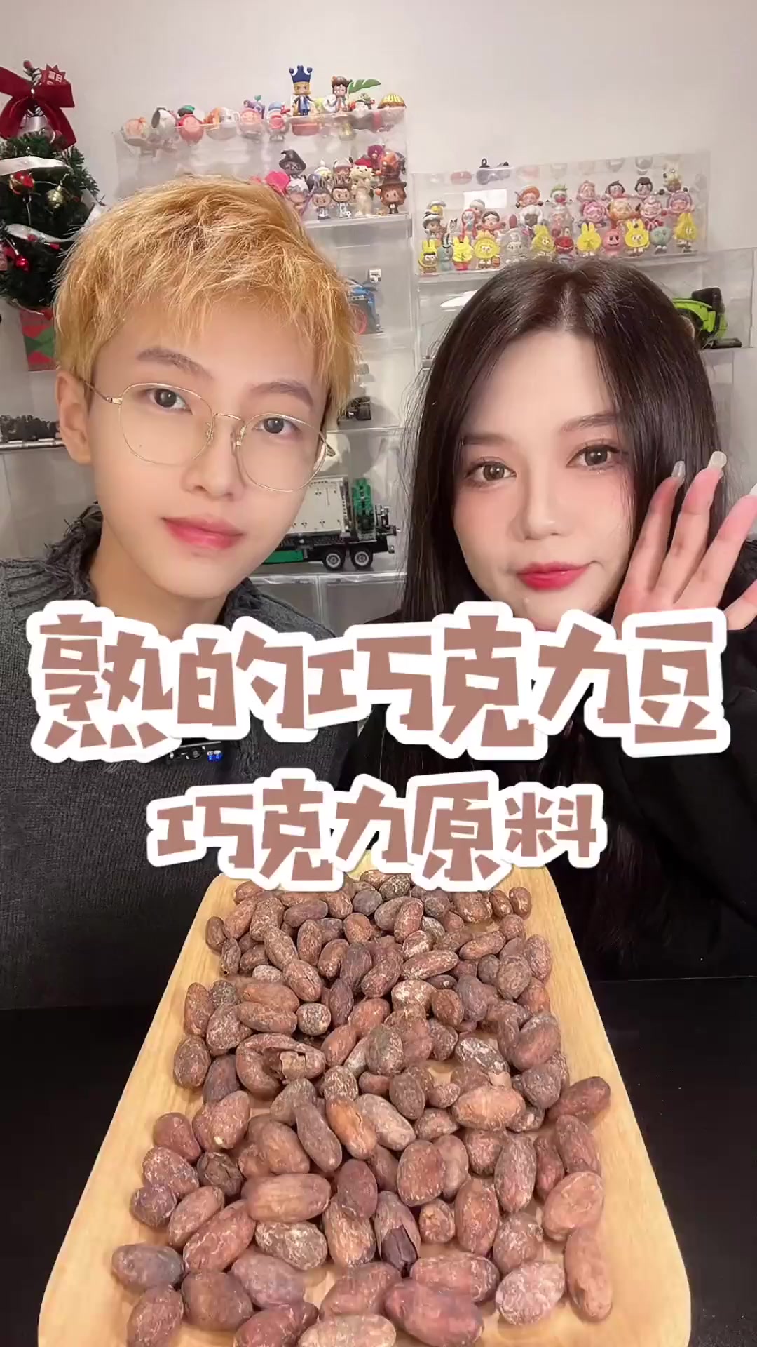 今天吃巧克力原料 可可豆