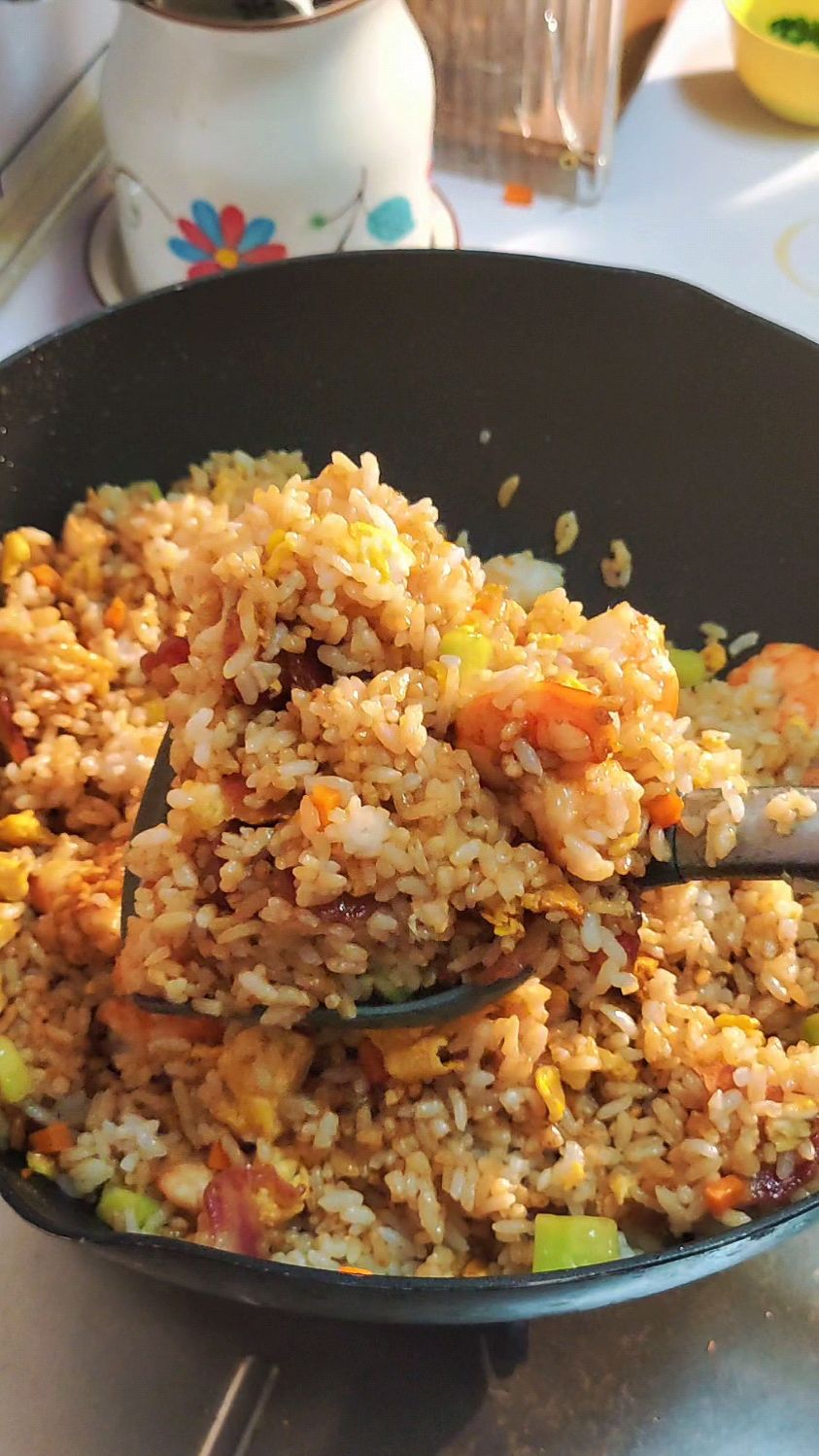 幸福就是每天都有人给你做虾仁蛋炒饭