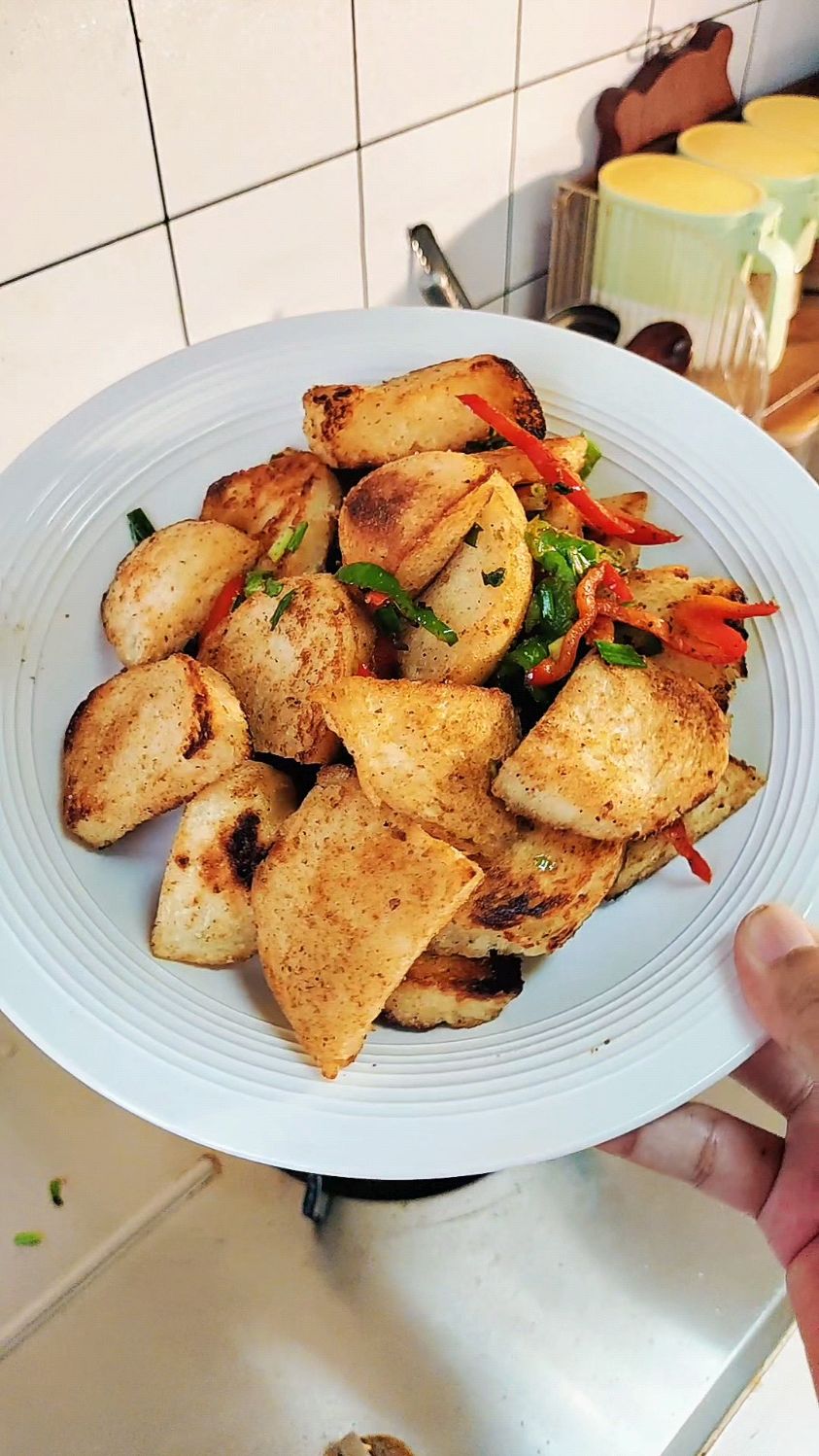 老式炒馍片 外酥里嫩 好吃到爆