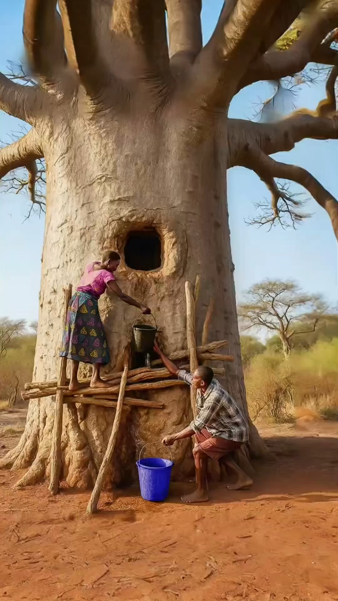 非洲神奇的猴面包树