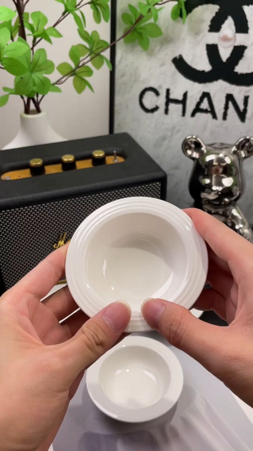 高温釉下彩北欧风陶瓷碟 四个 蘸料烧烤用#优质草帽