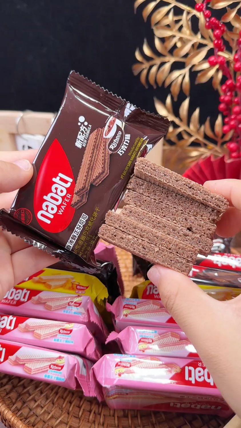 丽芝士奶酪威化饼干 印尼原装进口 独立包装 整箱酥脆零食
