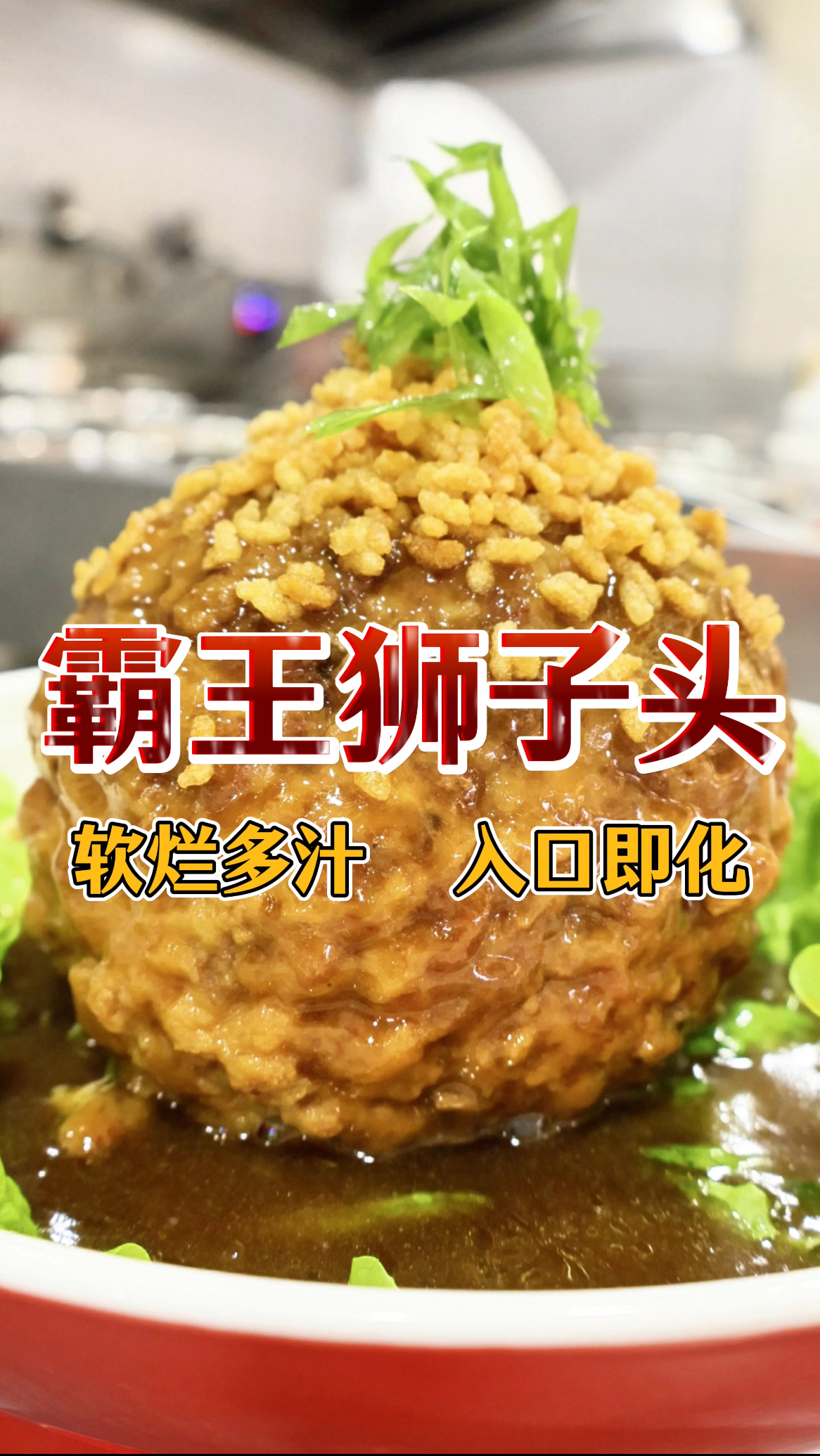 多家知名酒店招牌菜霸王狮子头做法,软烂多汁入口即化,一学就会